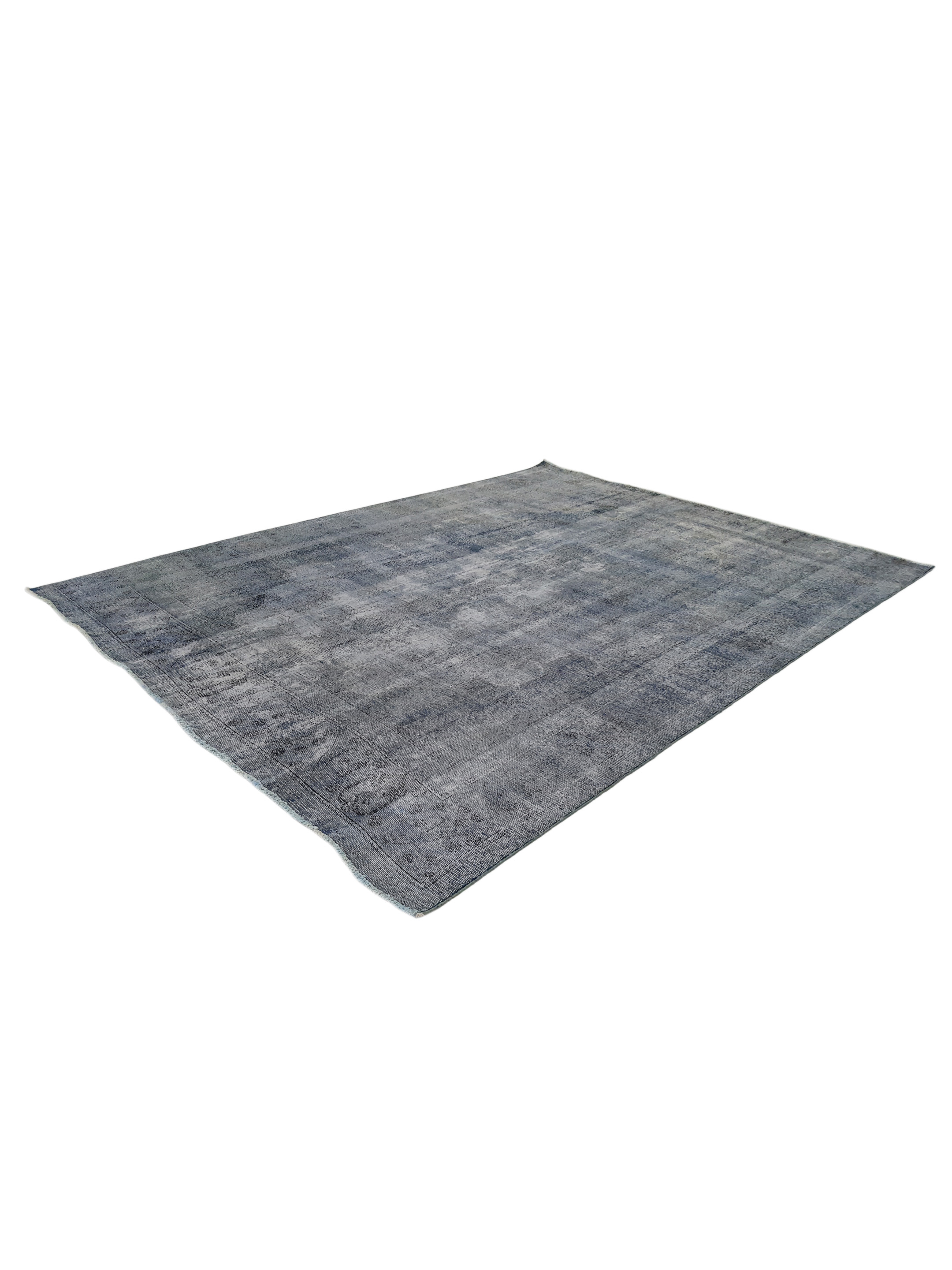 Overdyed Hand Knotted Teal 9x12 - Image 5 of 5