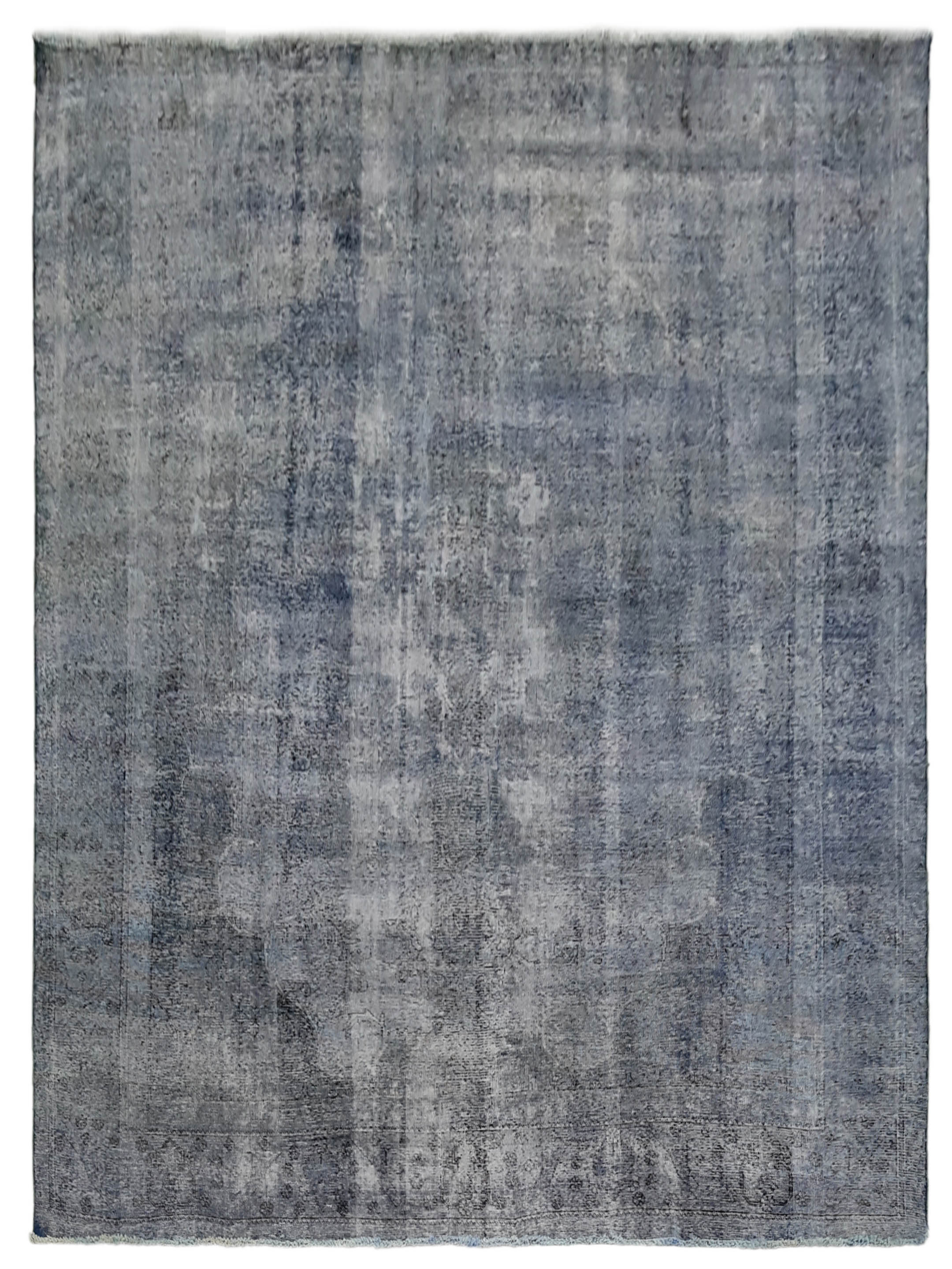 Overdyed Hand Knotted Teal 9x12