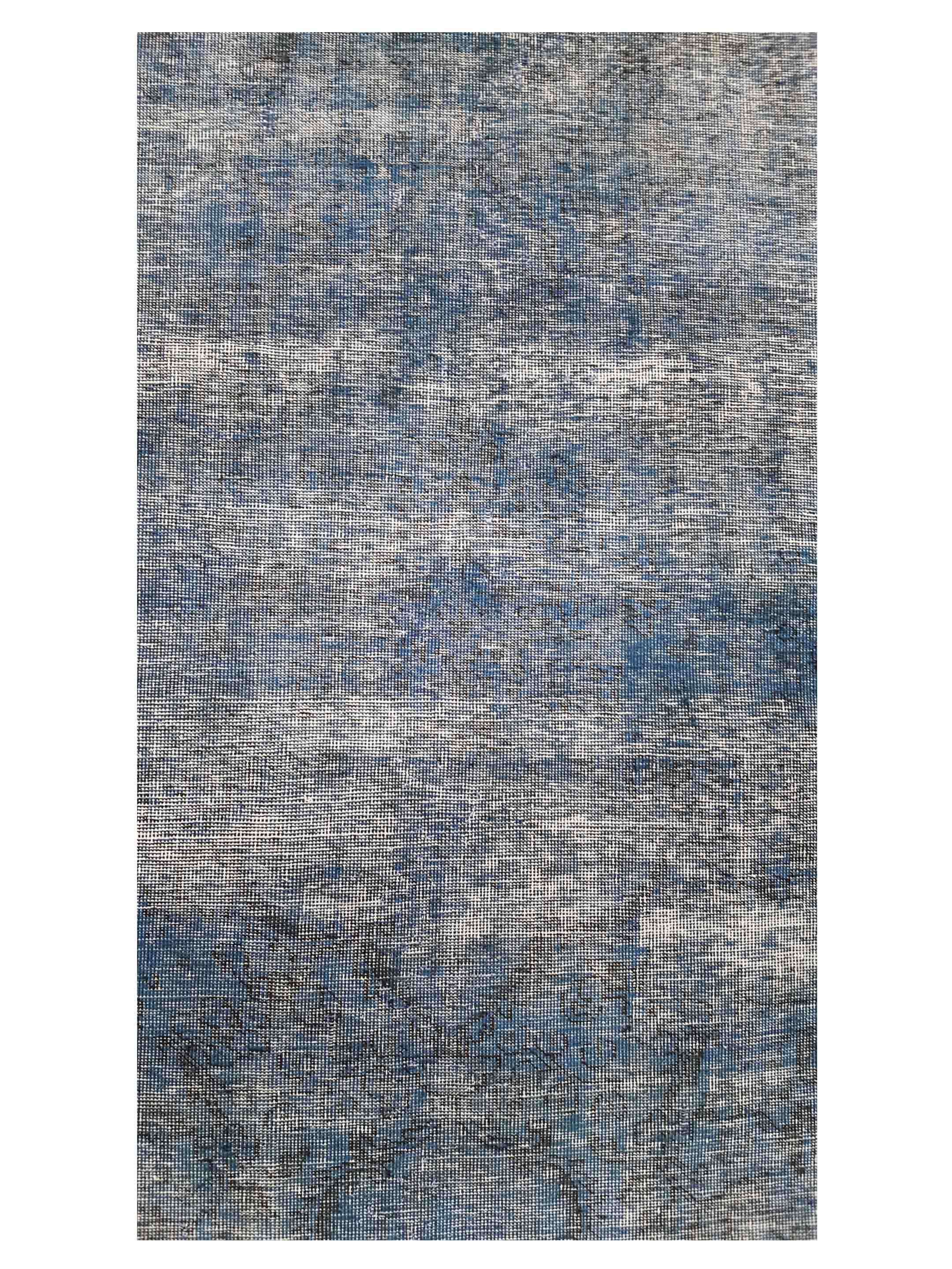 Overdyed Hand Knotted Blue 9x12 - Image 4 of 5