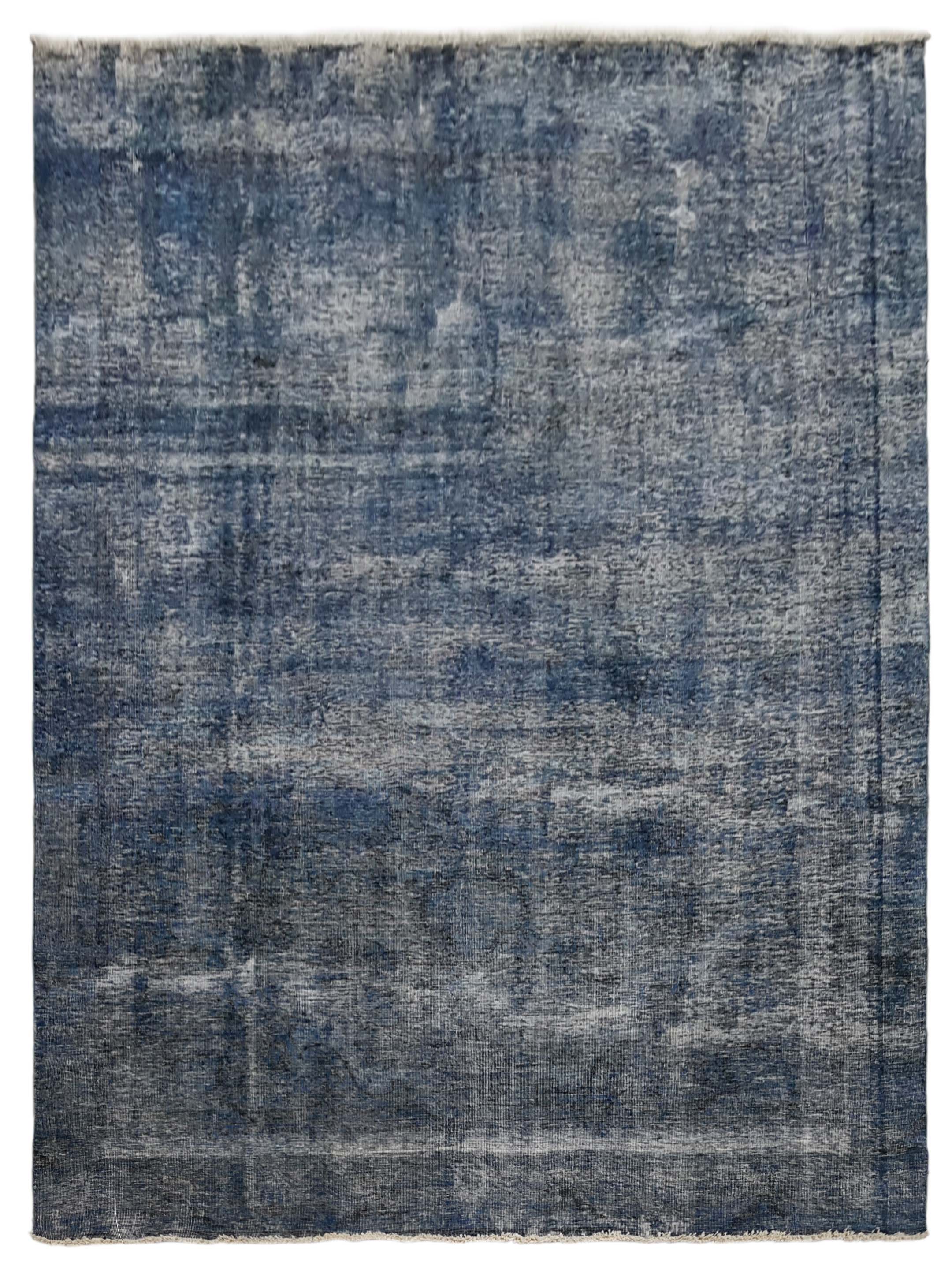 Overdyed Hand Knotted Blue 9x12