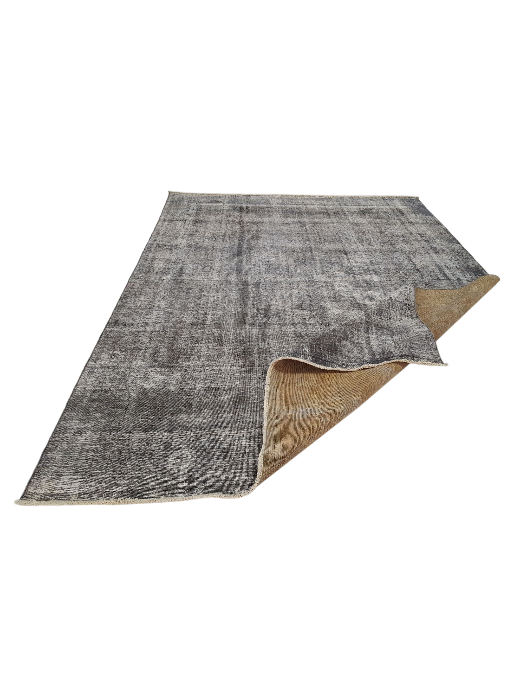 Overdyed Hand Knotted Lt.Grey 9x12 - Image 2 of 5
