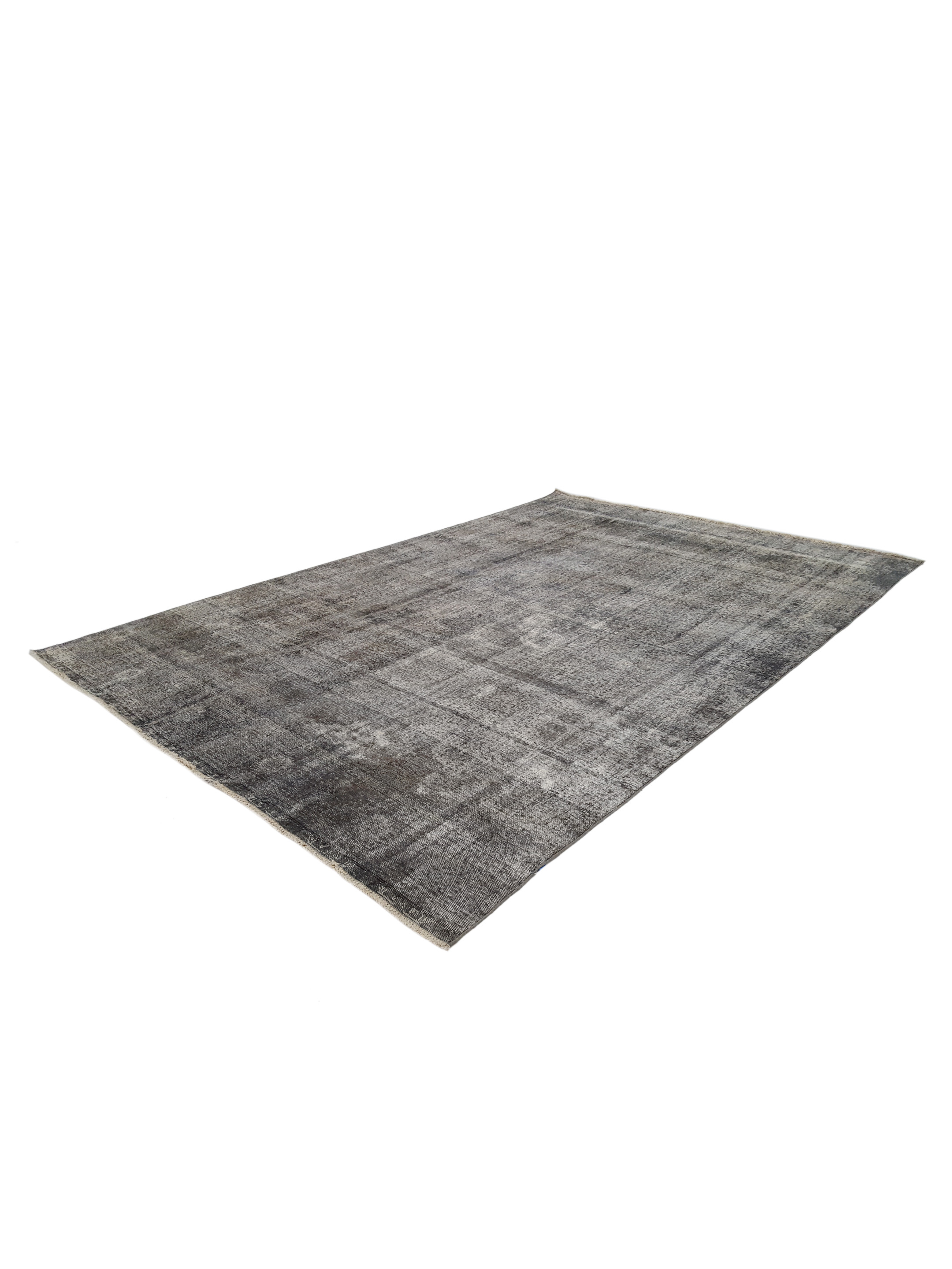 Overdyed Hand Knotted Lt.Grey 9x12 - Image 5 of 5