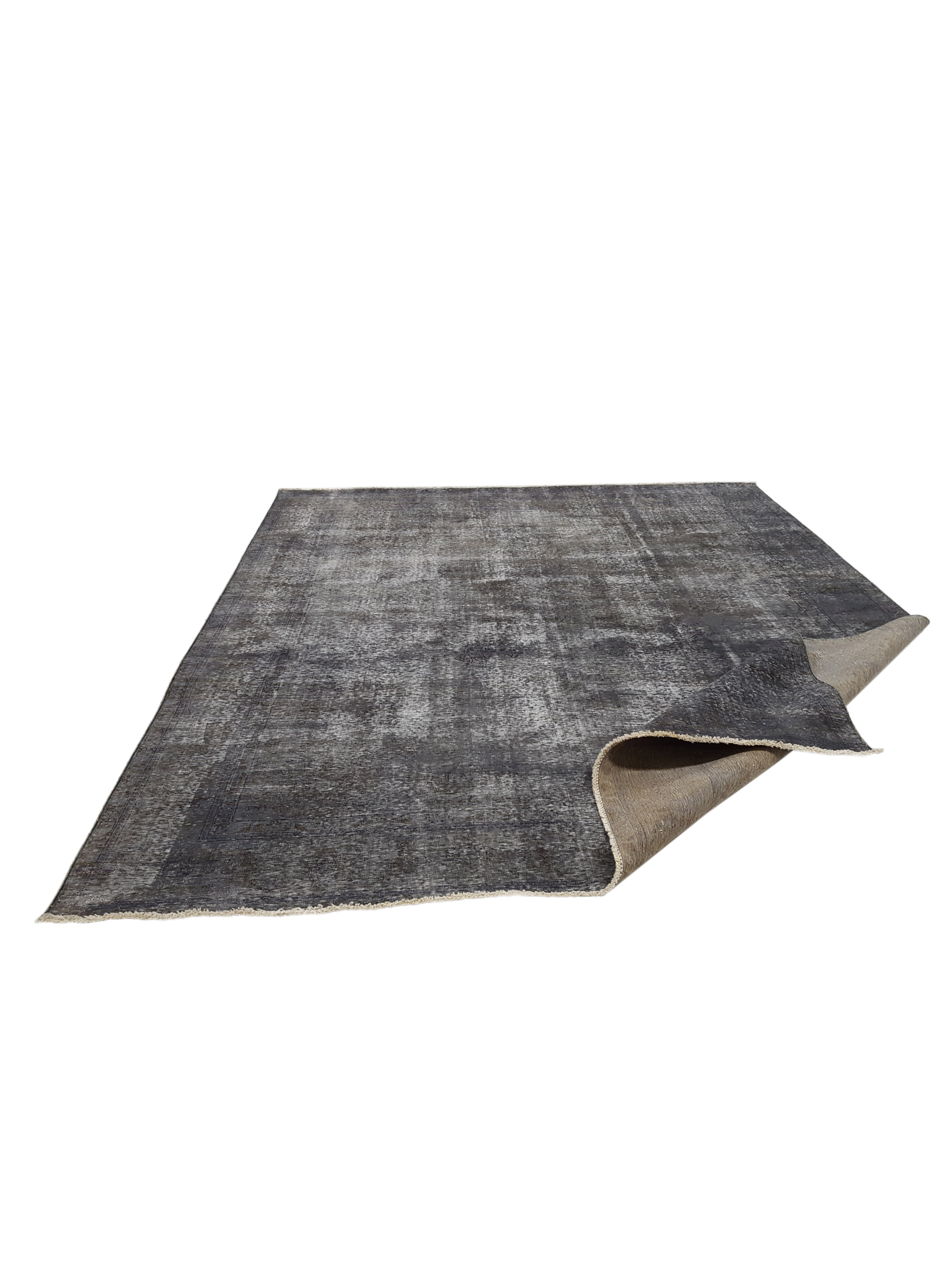 Overdyed Hand Knotted Grey 9x12 - Image 2 of 5