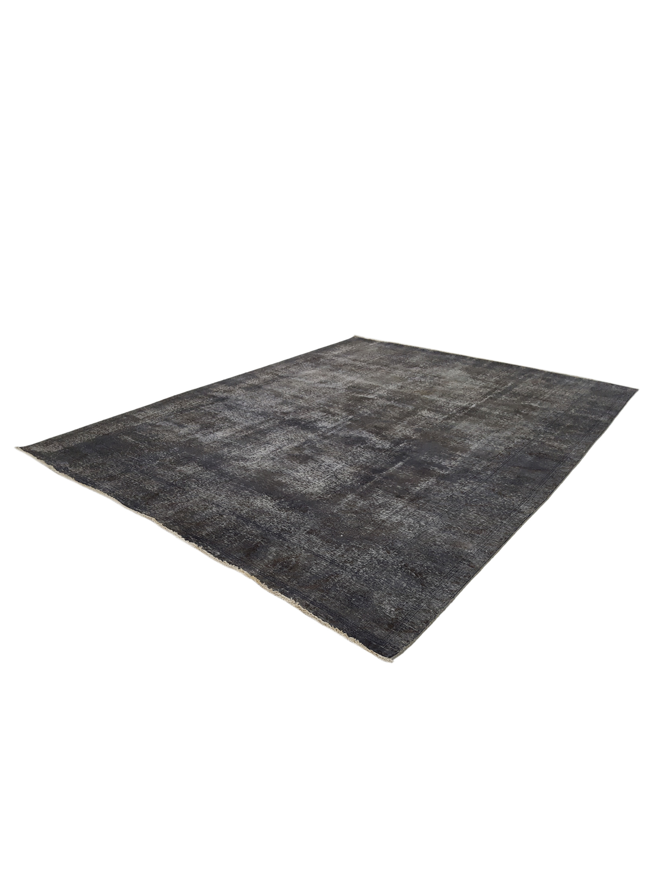 Overdyed Hand Knotted Grey 9x12 - Image 5 of 5