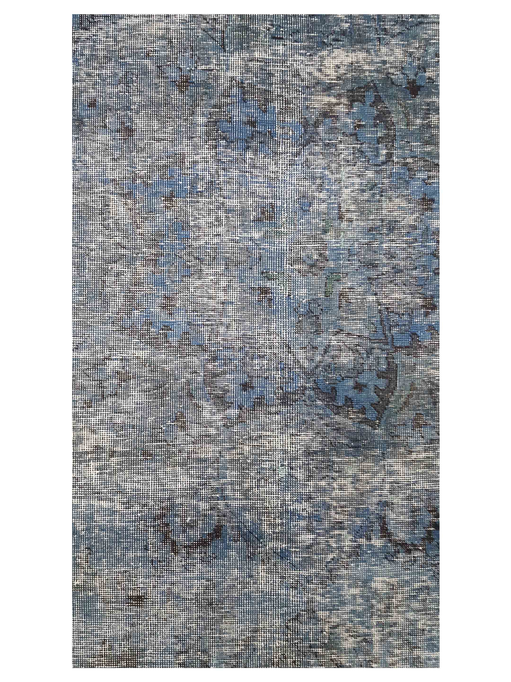 Overdyed Hand Knotted Blue 9x12 - Image 4 of 5