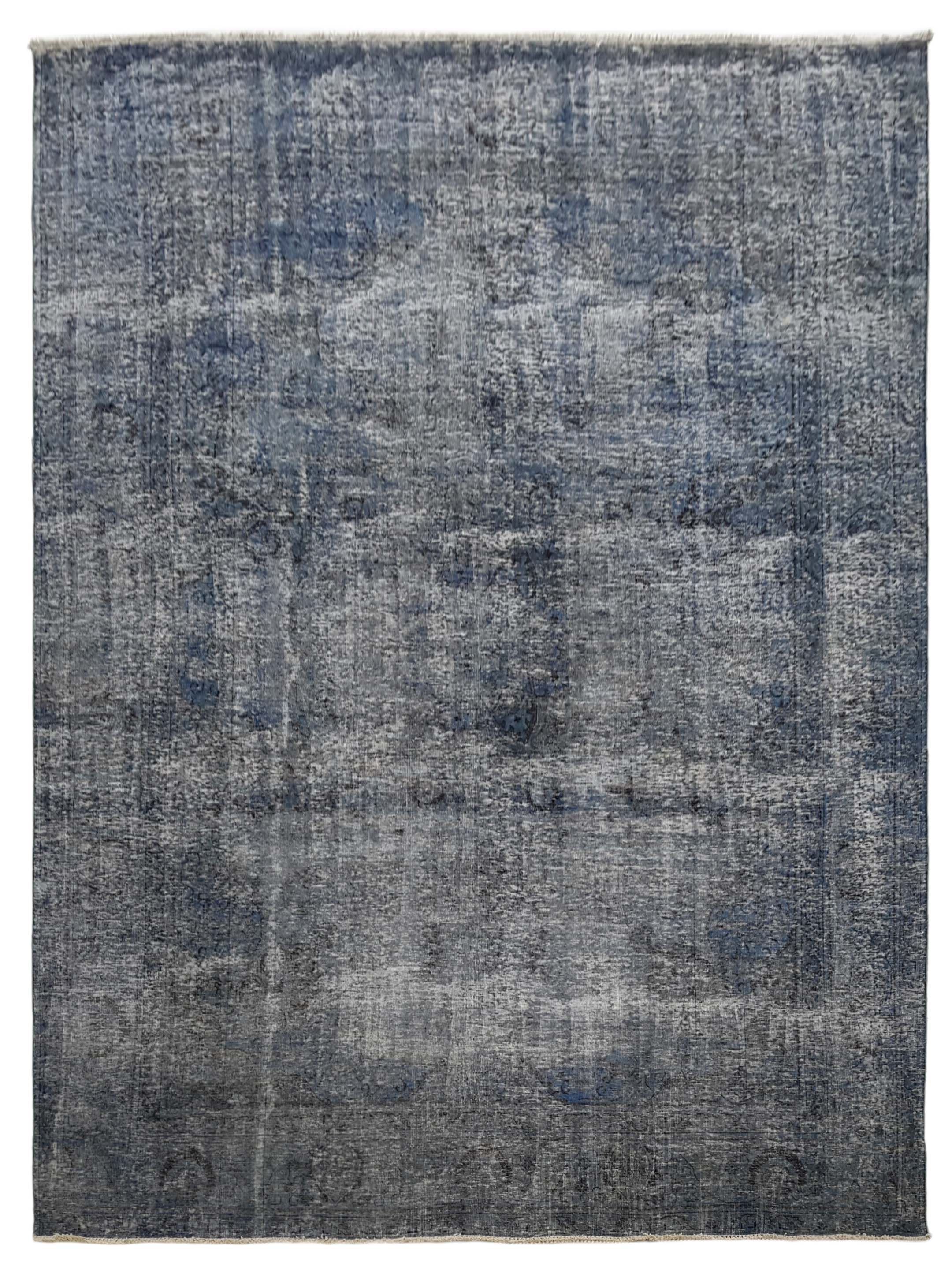 Overdyed Hand Knotted Blue 9x12