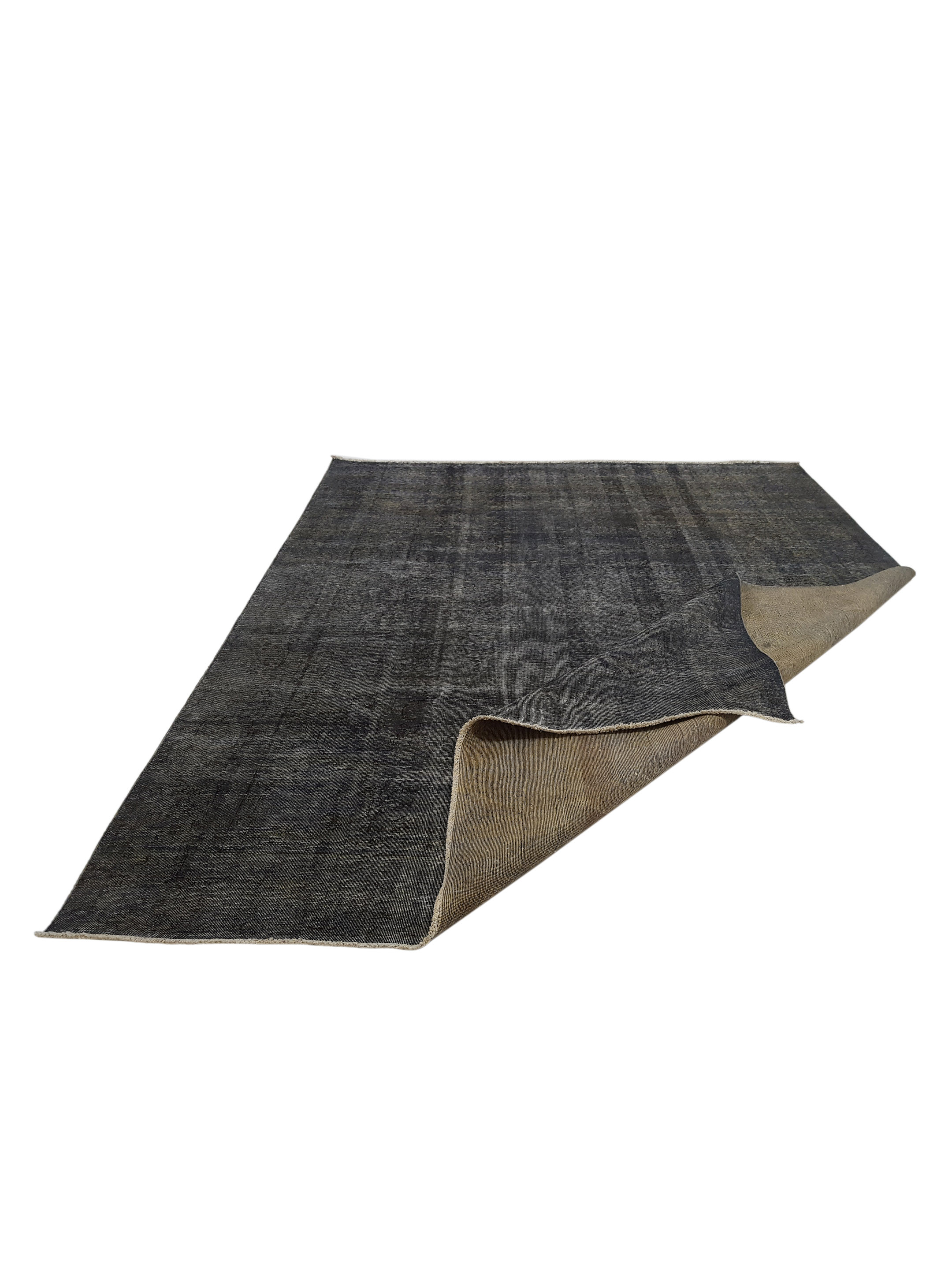 Overdyed Hand Knotted Lt.Grey 9x12 - Image 2 of 5