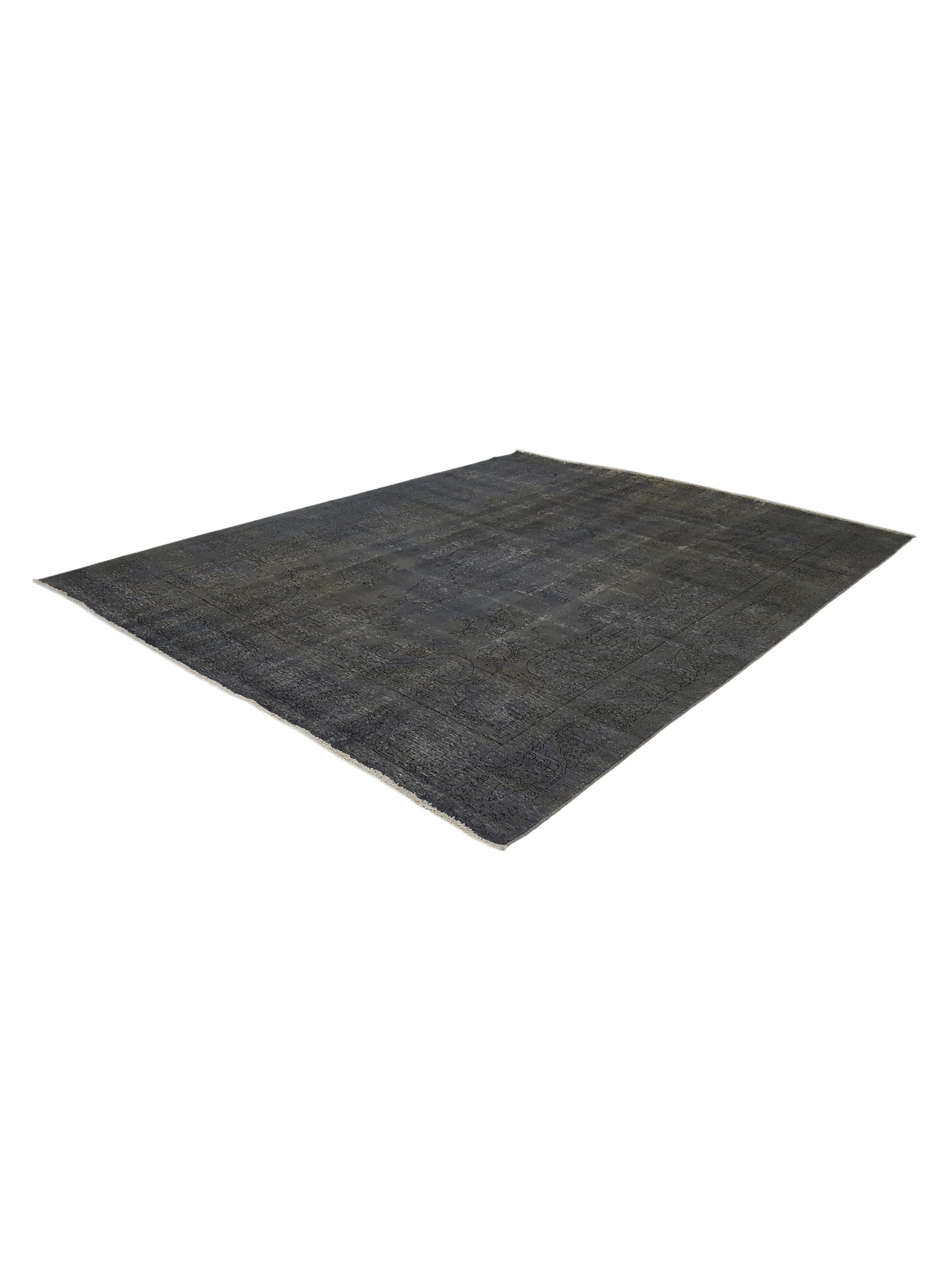 Overdyed Hand Knotted Lt.Grey 9x12 - Image 5 of 5