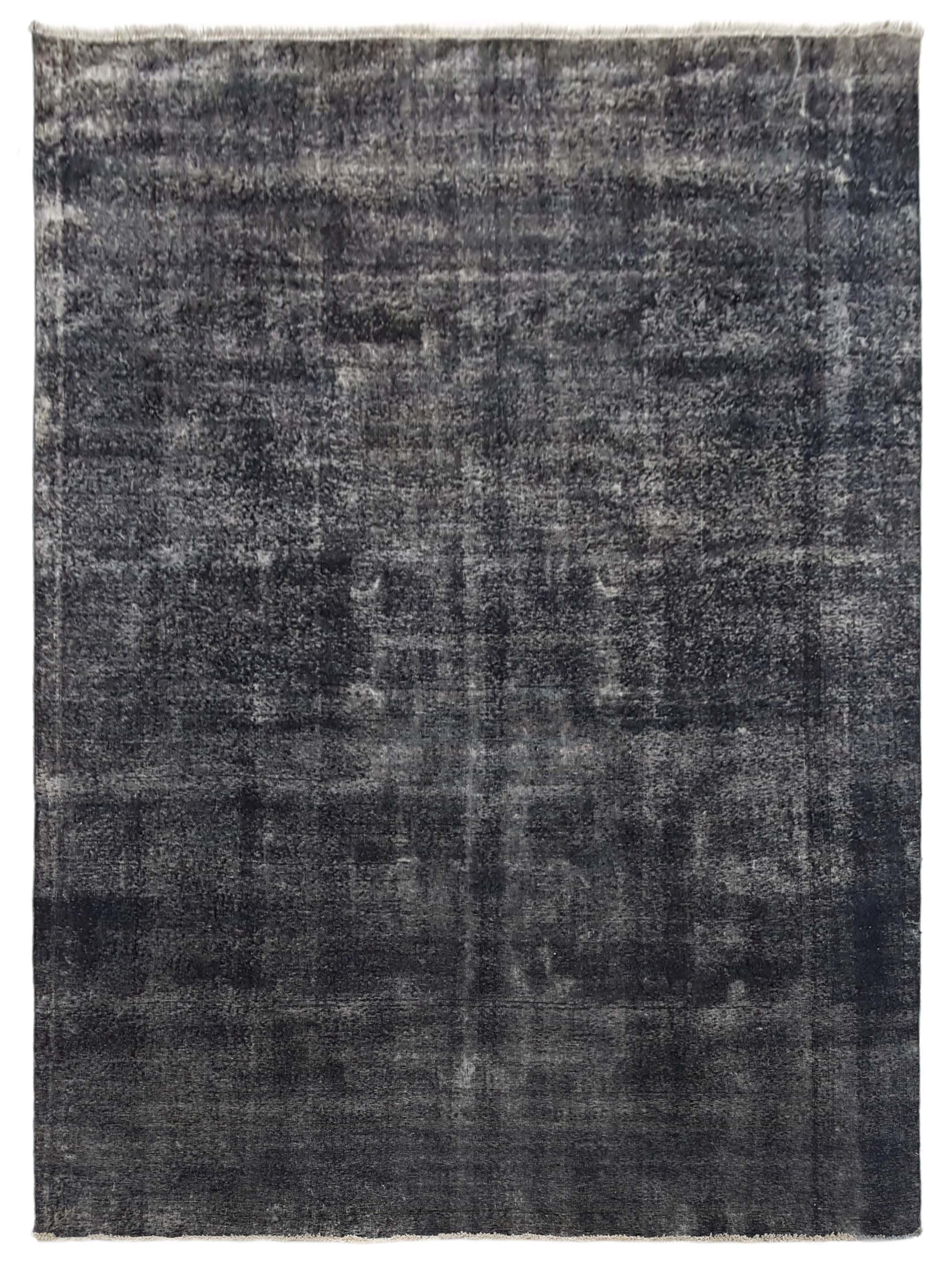 Overdyed Hand Knotted Grey 9x12