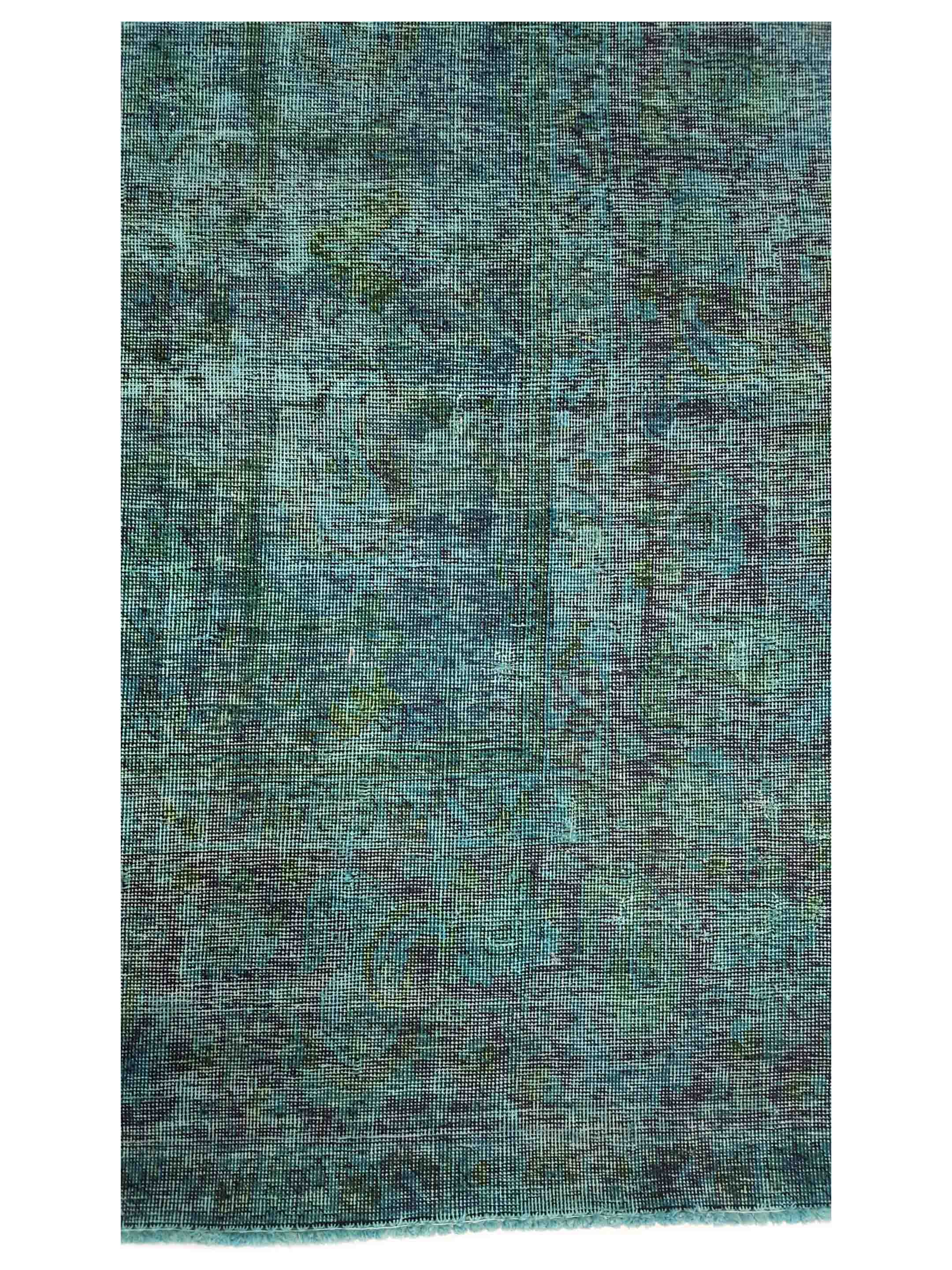 Overdyed Hand Knotted Teal 9x12 - Image 3 of 5