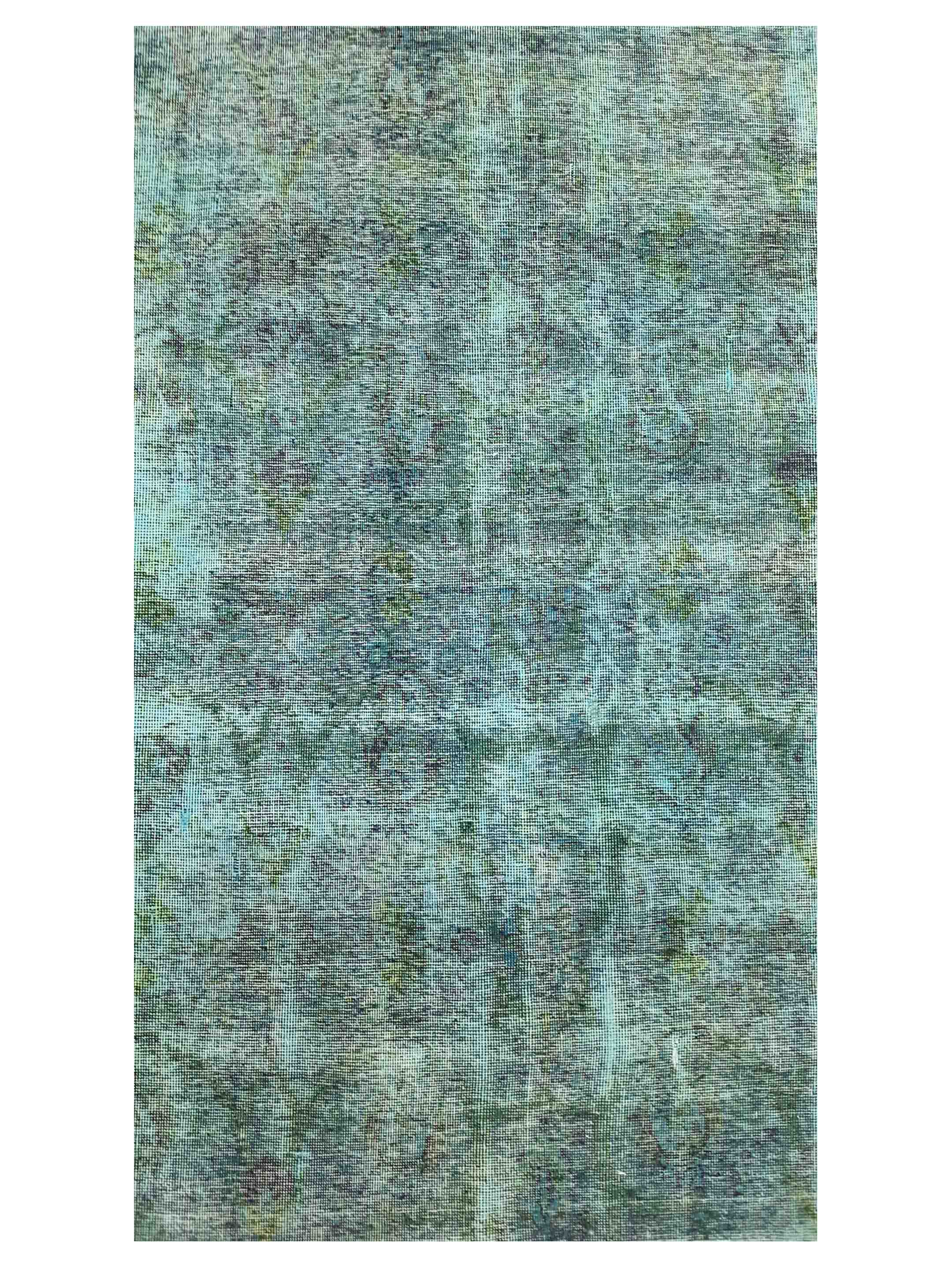 Overdyed Hand Knotted Teal 9x12 - Image 4 of 5