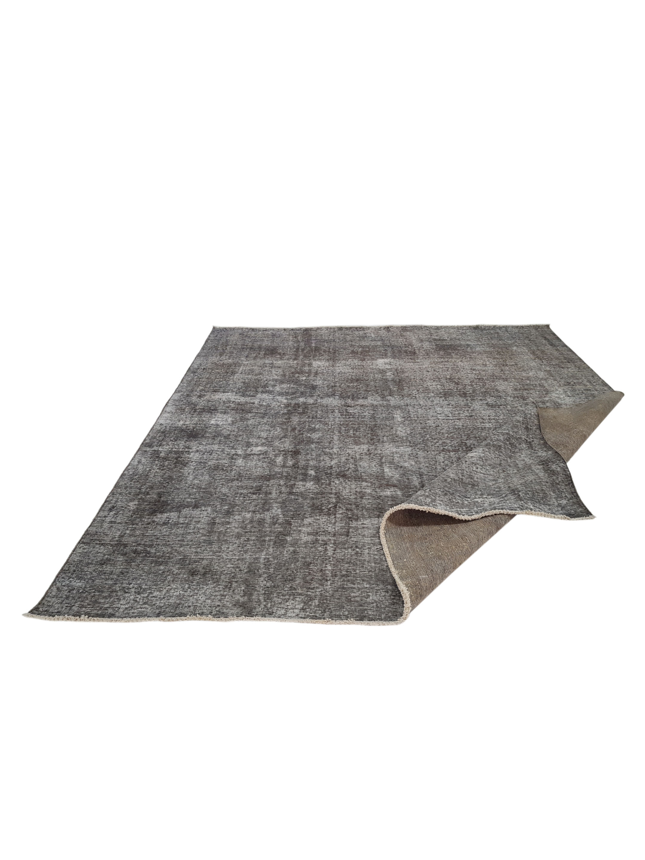 Overdyed Hand Knotted Lt.Grey 9x12 - Image 2 of 5