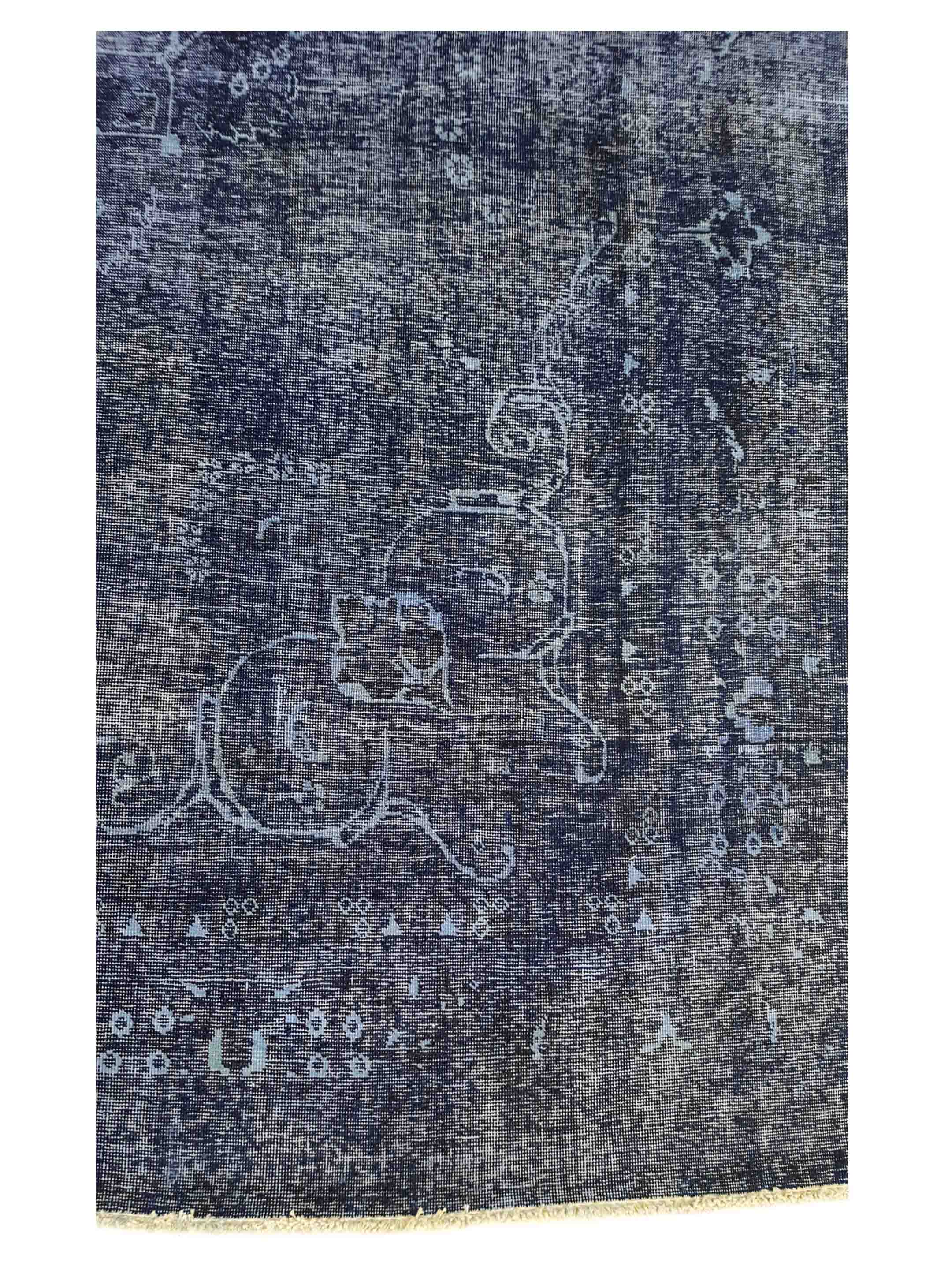 Overdyed Hand Knotted Navy 10x13 - Image 3 of 5