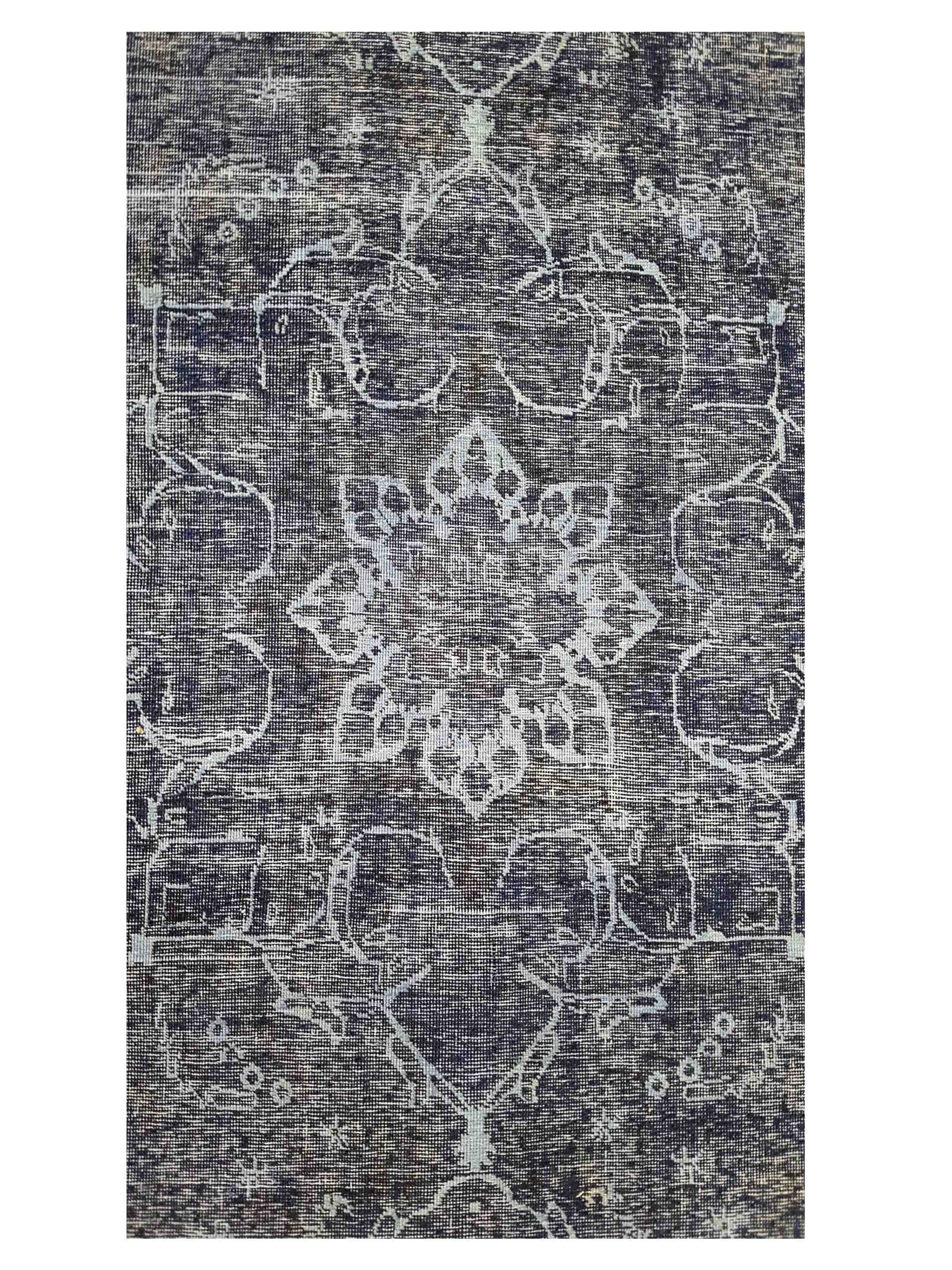 Overdyed Hand Knotted Navy 10x13 - Image 4 of 5