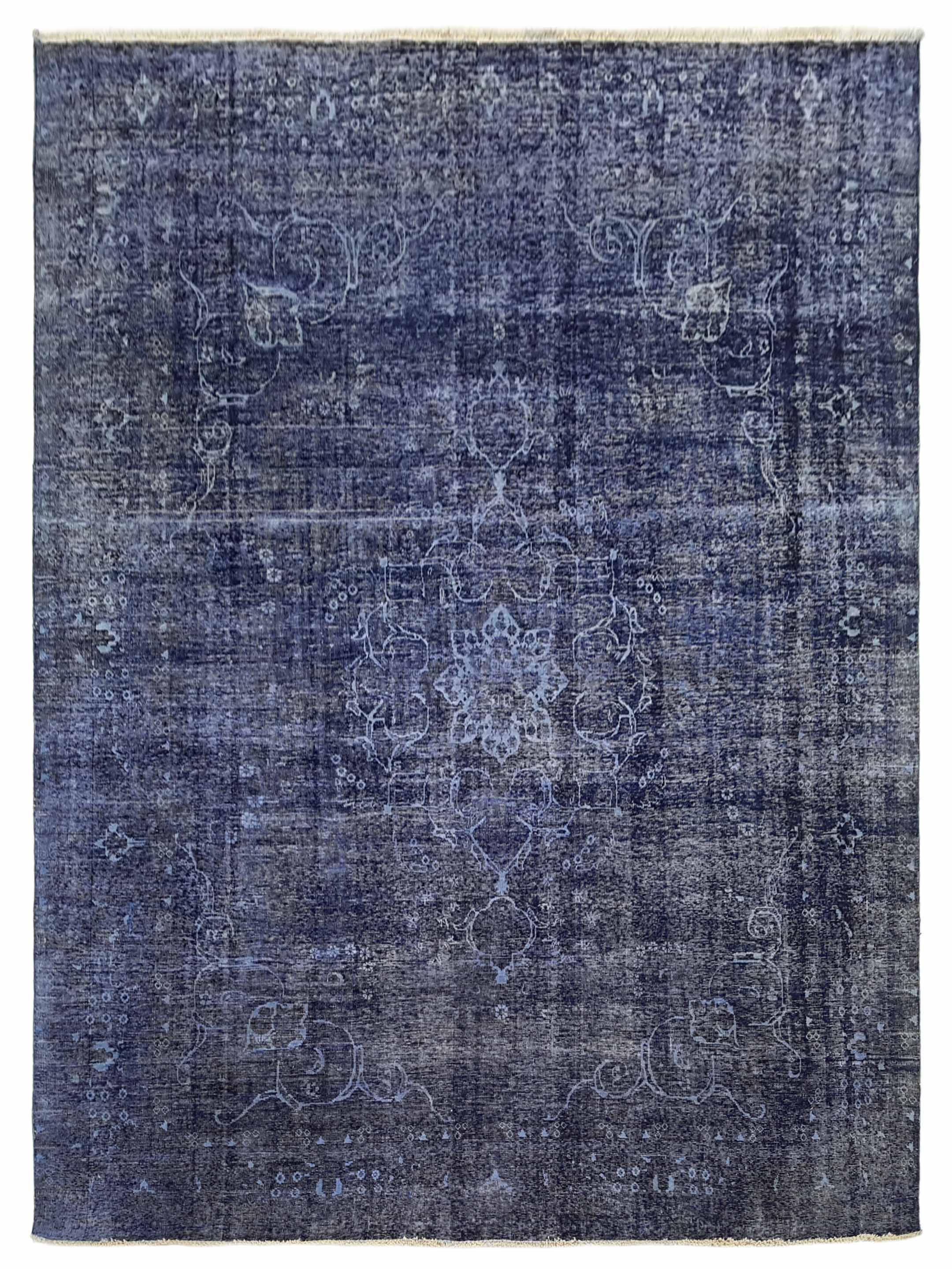 Overdyed Hand Knotted Navy 10x13