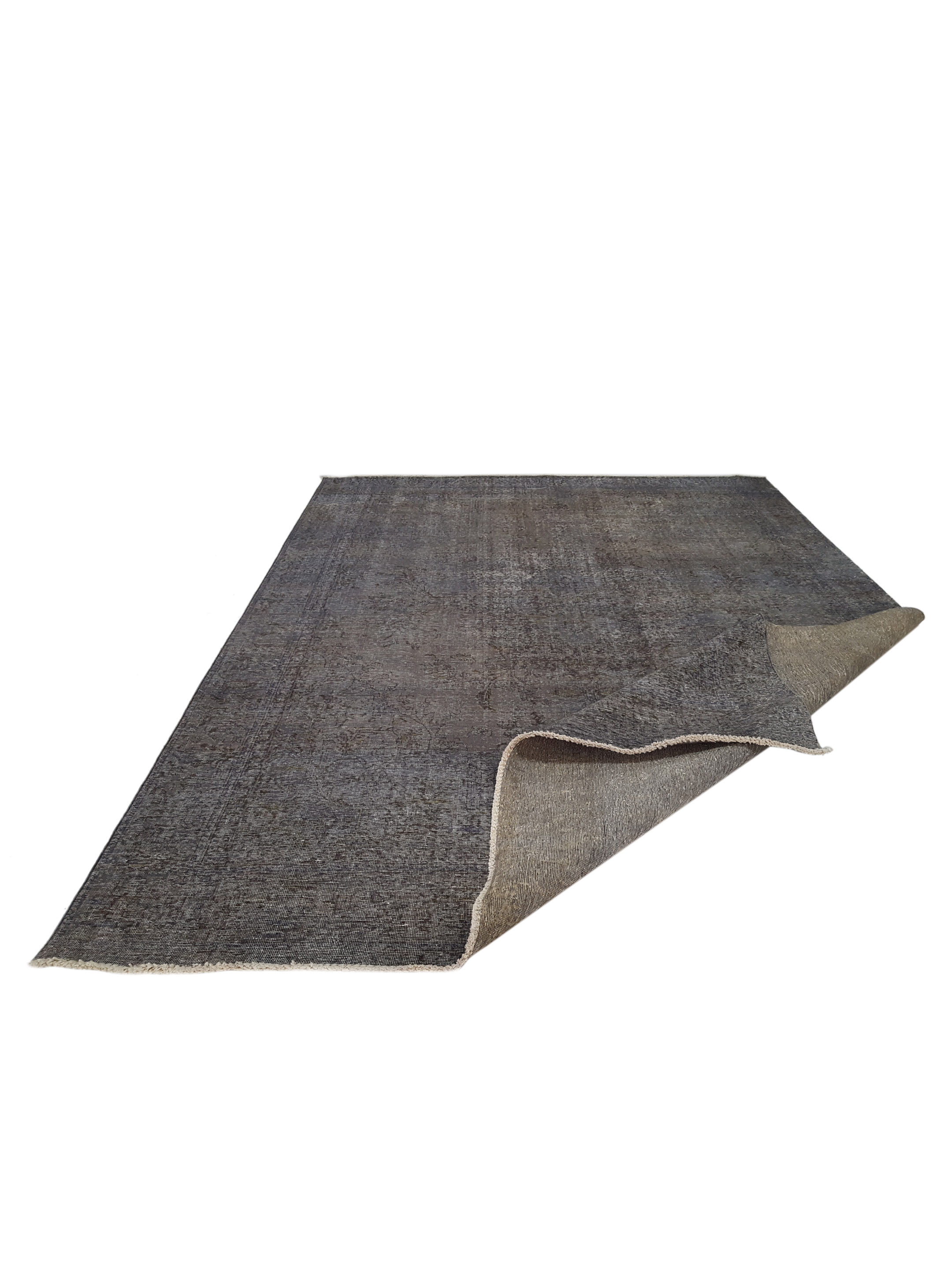Overdyed Hand Knotted Grey 9x13 - Image 2 of 5