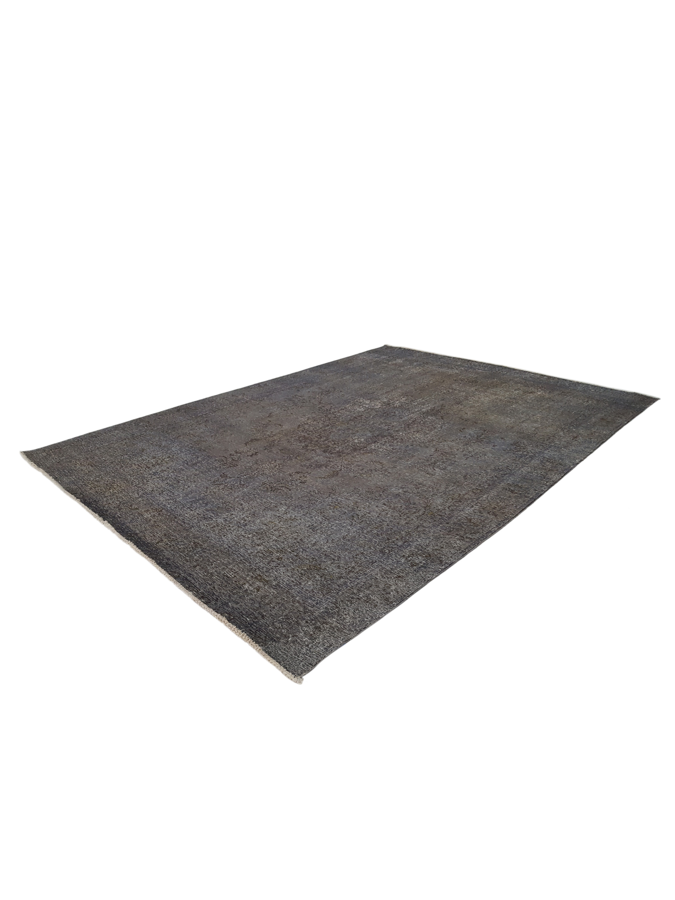 Overdyed Hand Knotted Grey 9x13 - Image 5 of 5