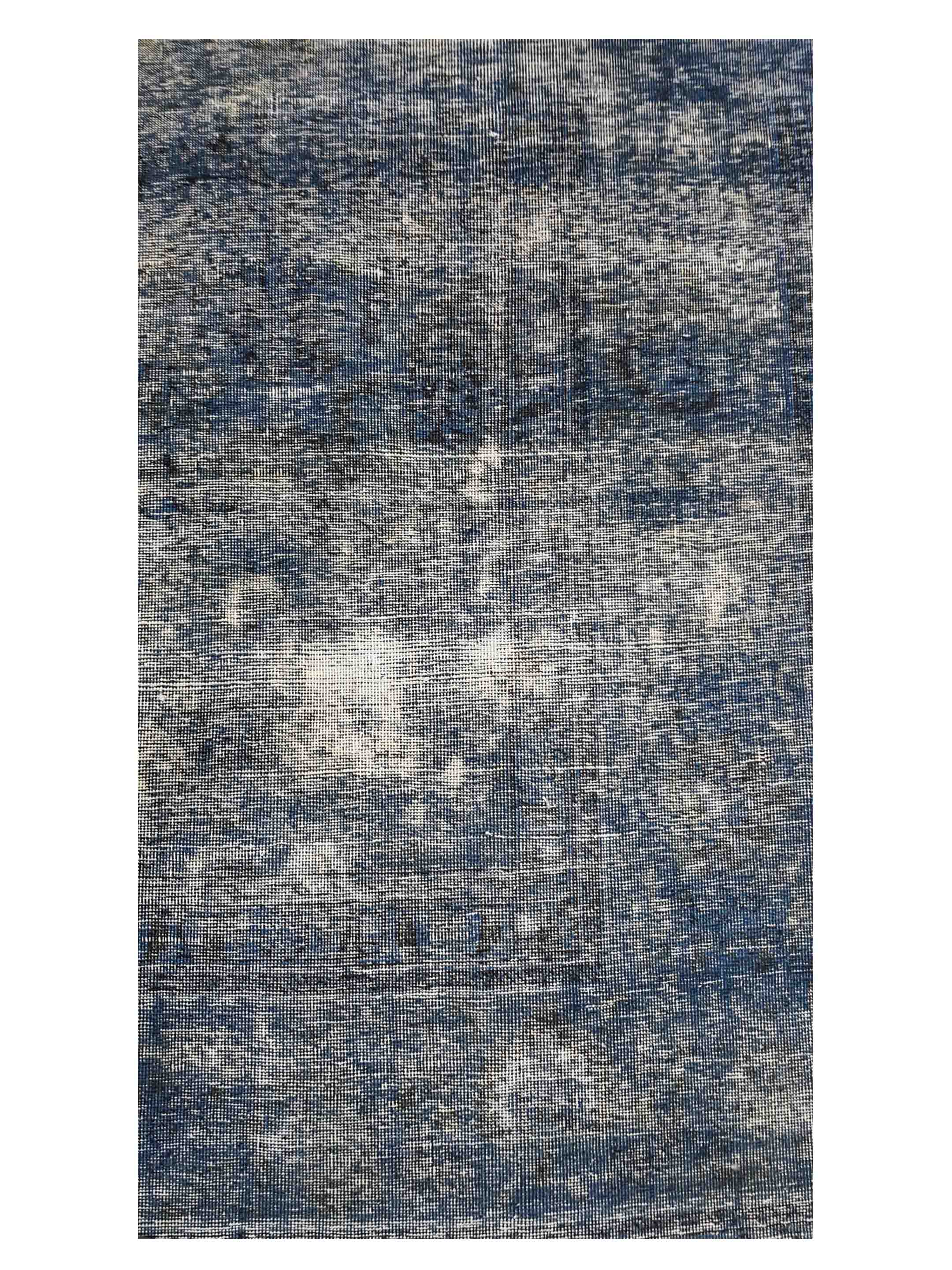 Overdyed Hand Knotted Blue 9x12 - Image 3 of 5