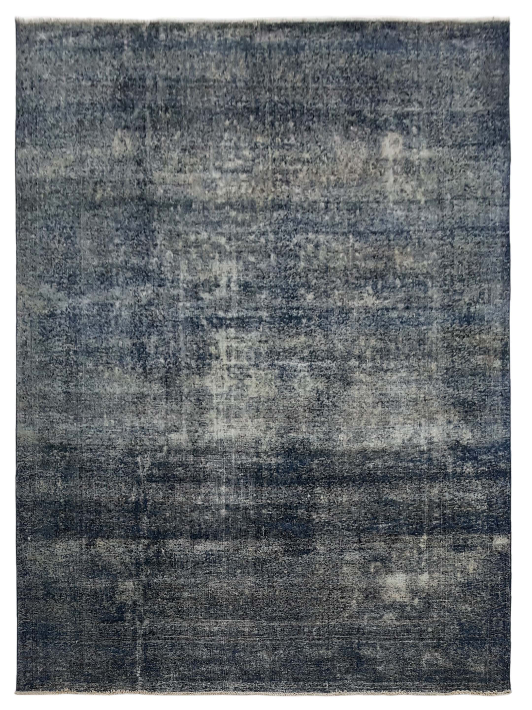 Overdyed Hand Knotted Blue 9x12
