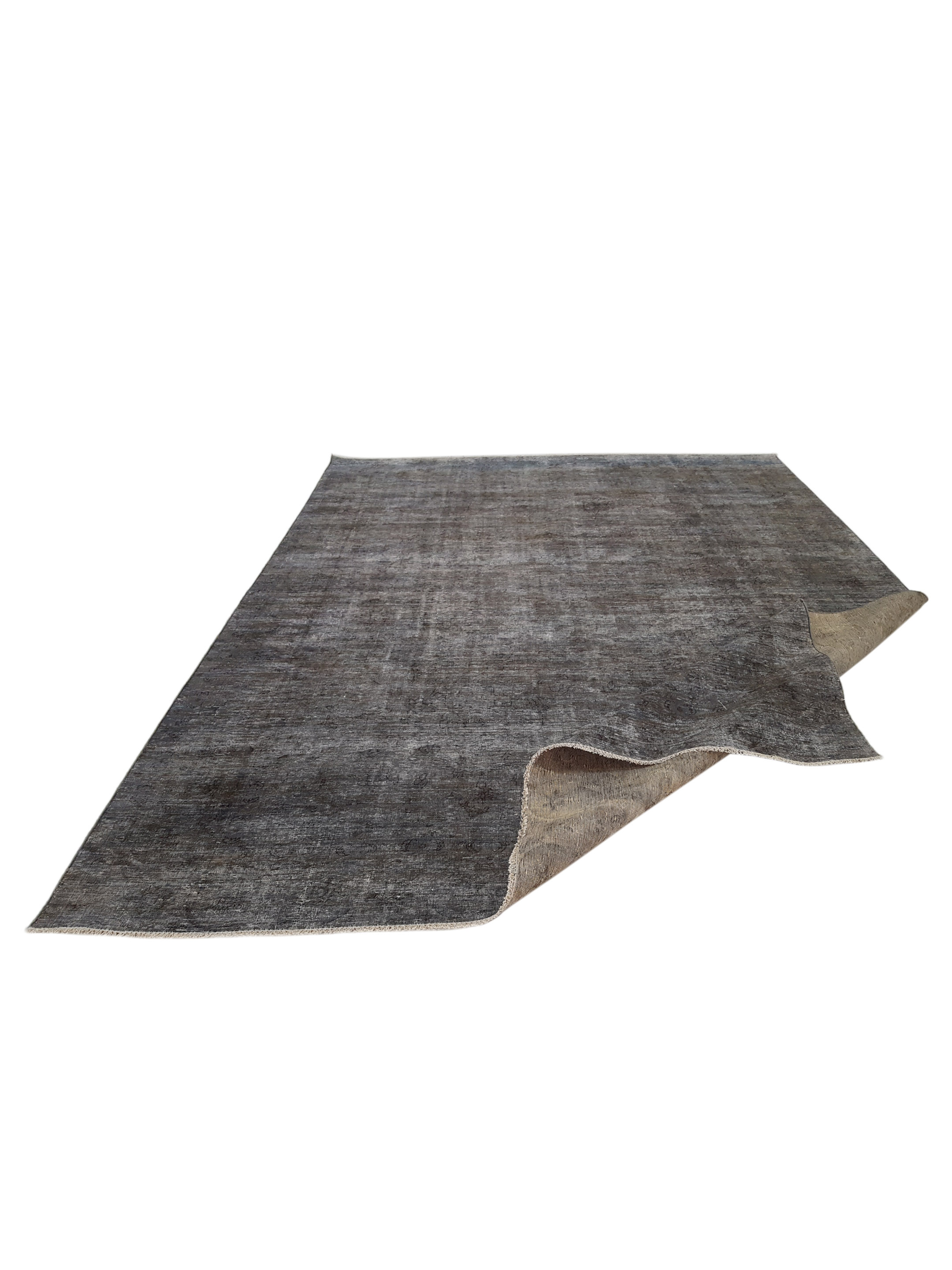 Overdyed Hand Knotted Grey 9x12 - Image 2 of 5