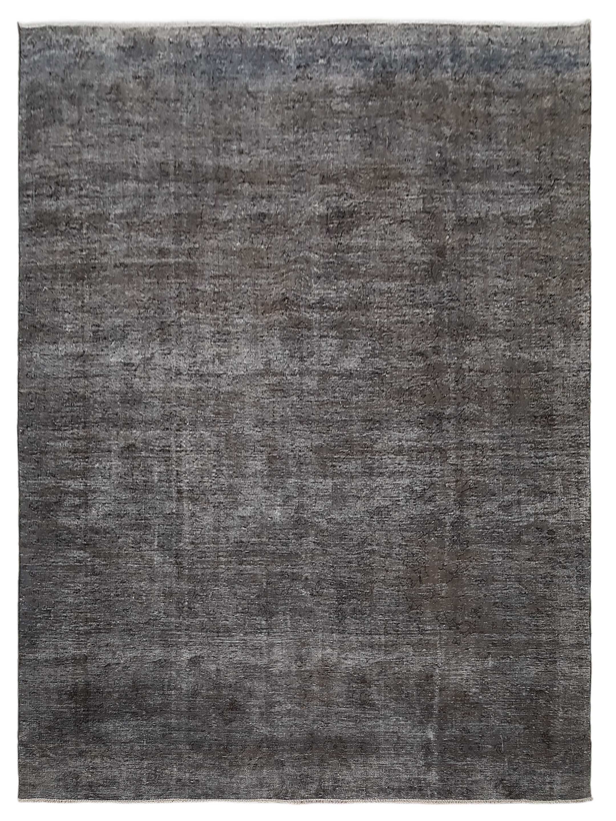 Overdyed Hand Knotted Grey 9x12