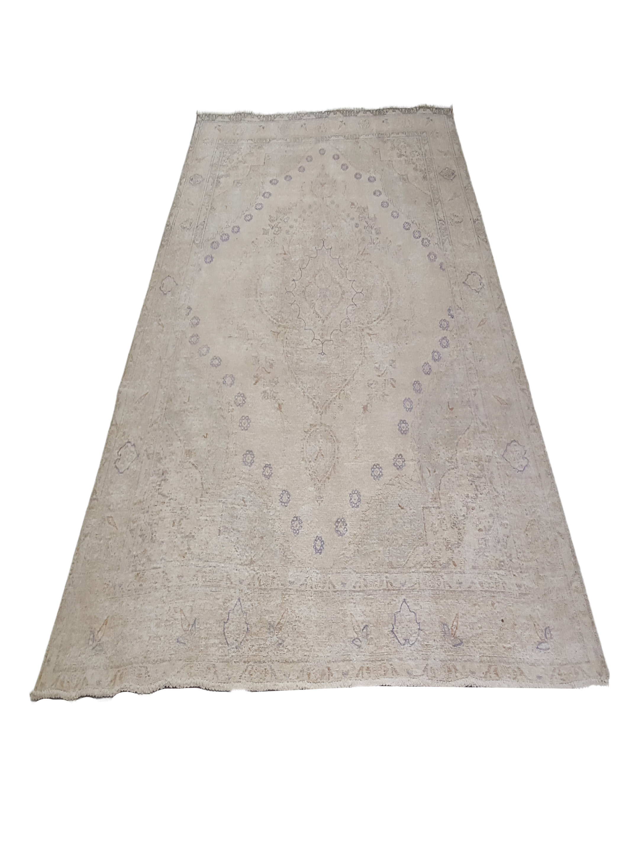 Vintage Hand Knotted Ivory 10x13 - Image 2 of 6
