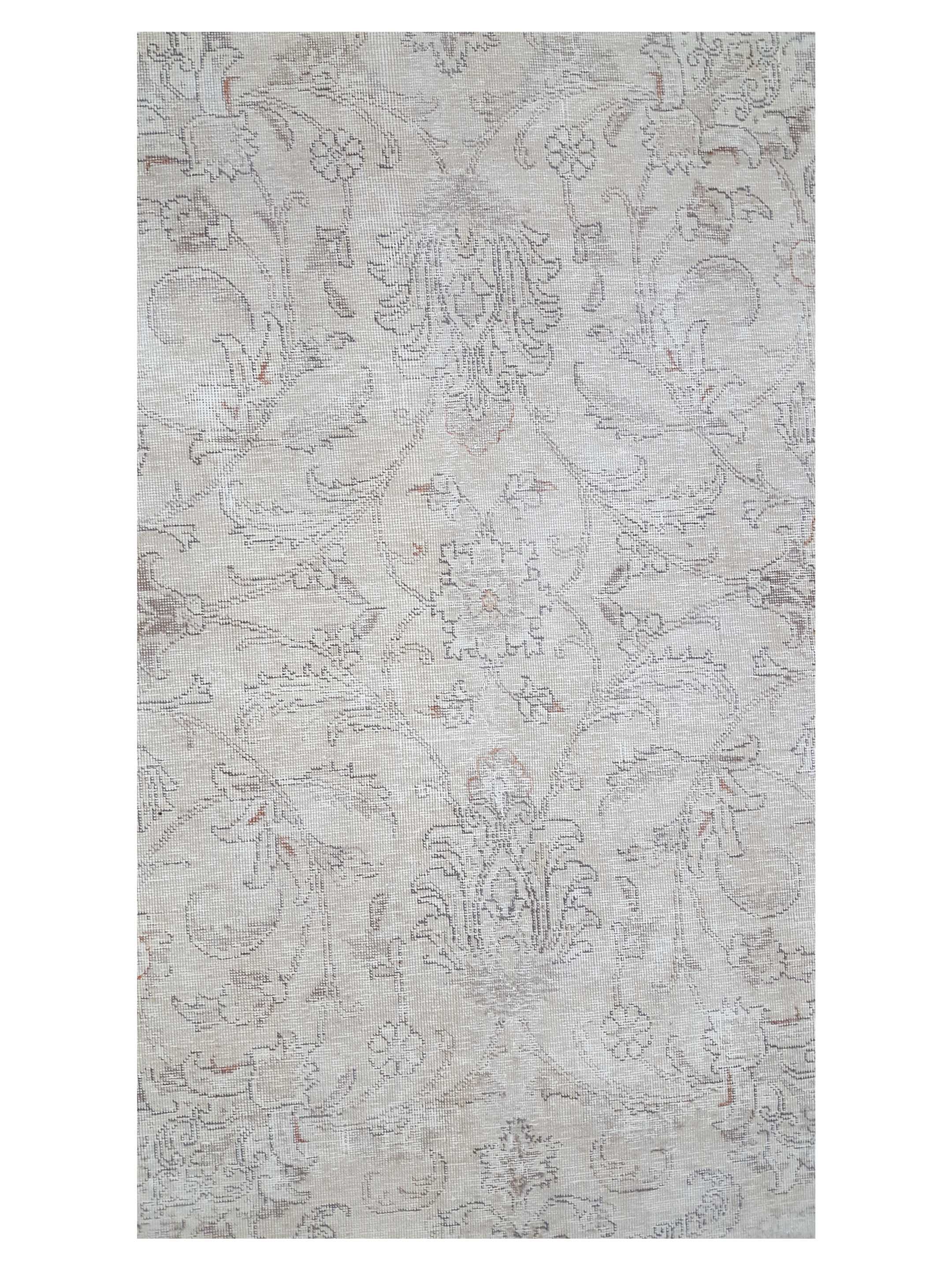 Vintage Hand Knotted Ivory 10x11 - Image 5 of 6