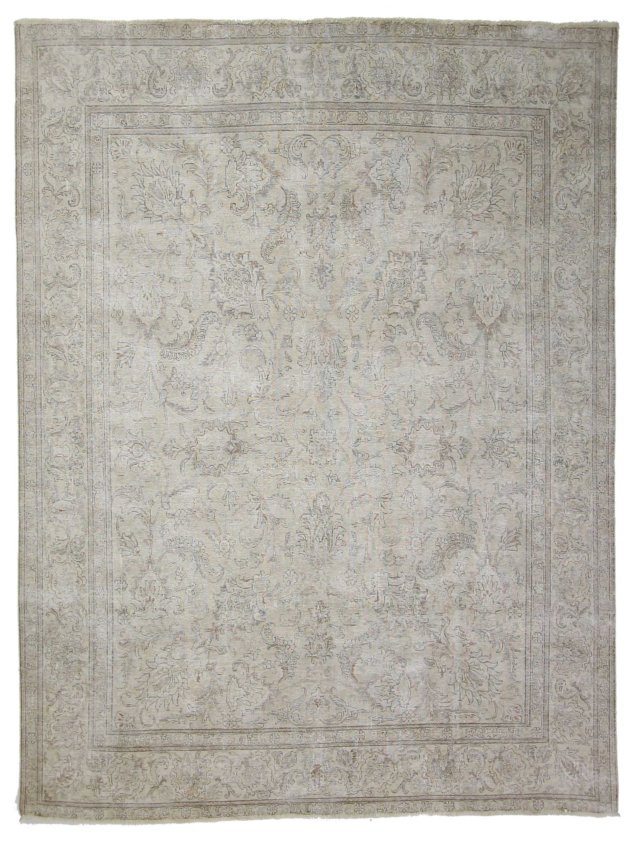 Vintage Hand Knotted Ivory 10x11