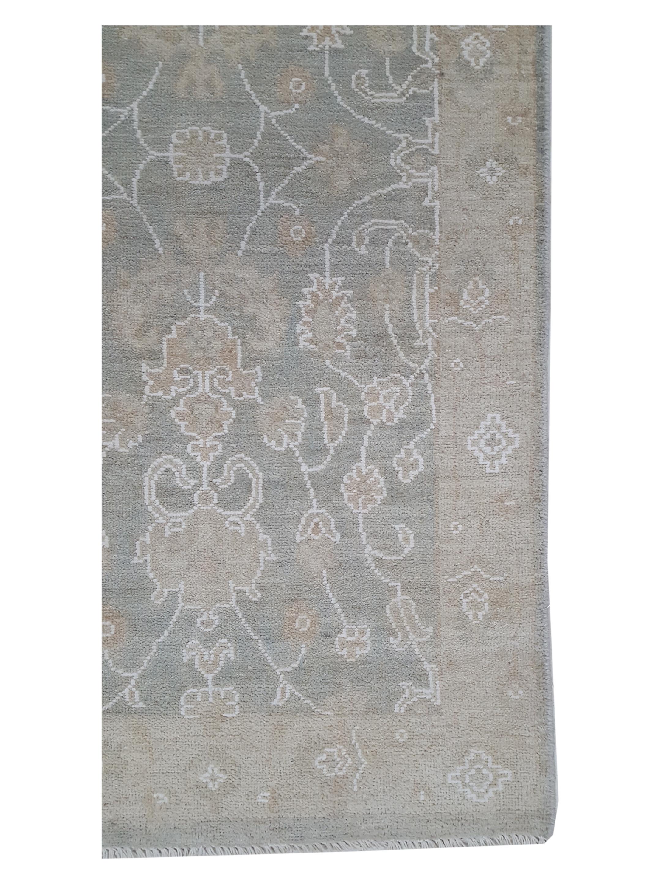 Ziegler Hand Knotted Lt.Green 3x13 - Image 4 of 6