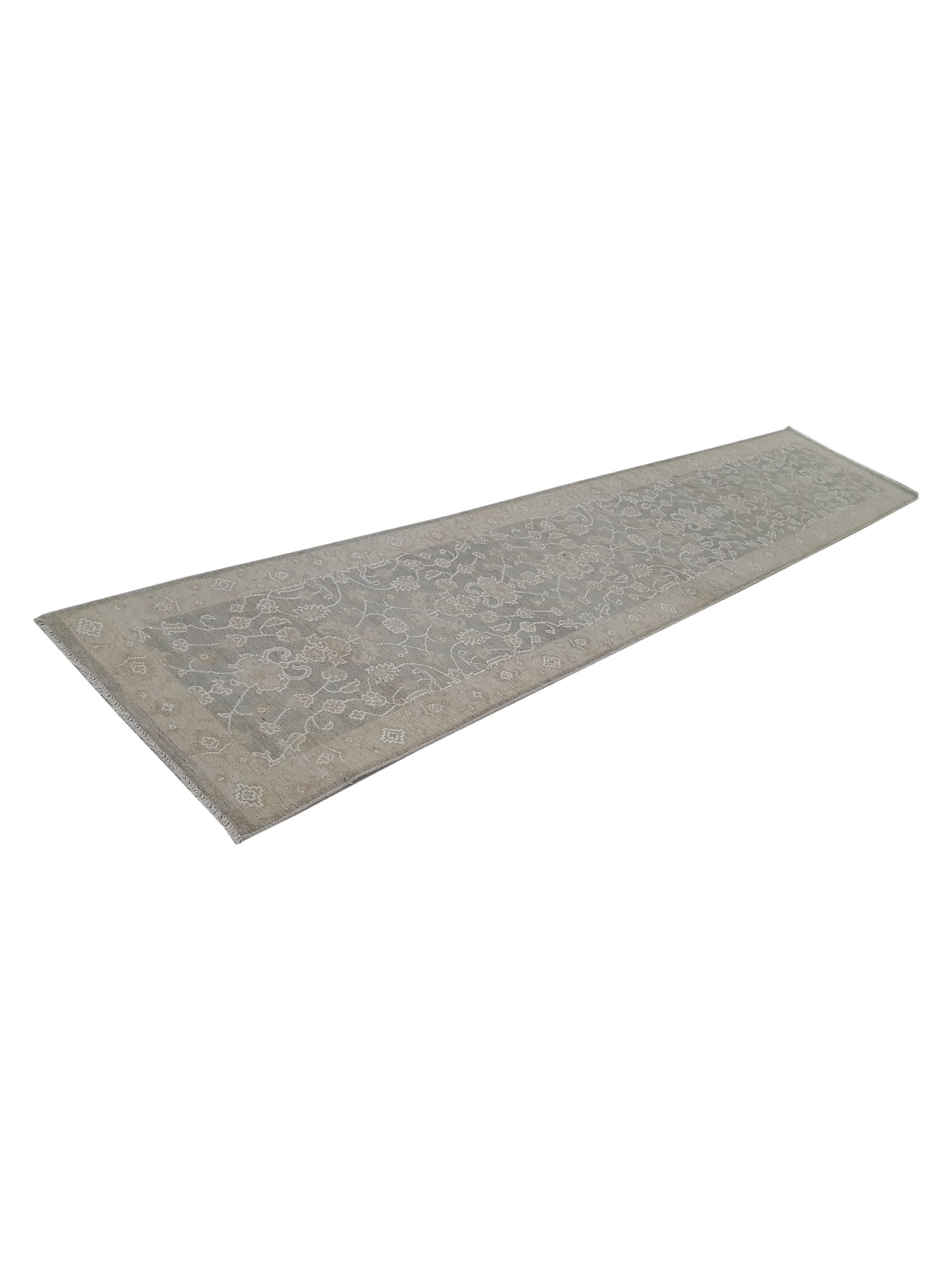 Ziegler Hand Knotted Lt.Green 3x13 - Image 6 of 6