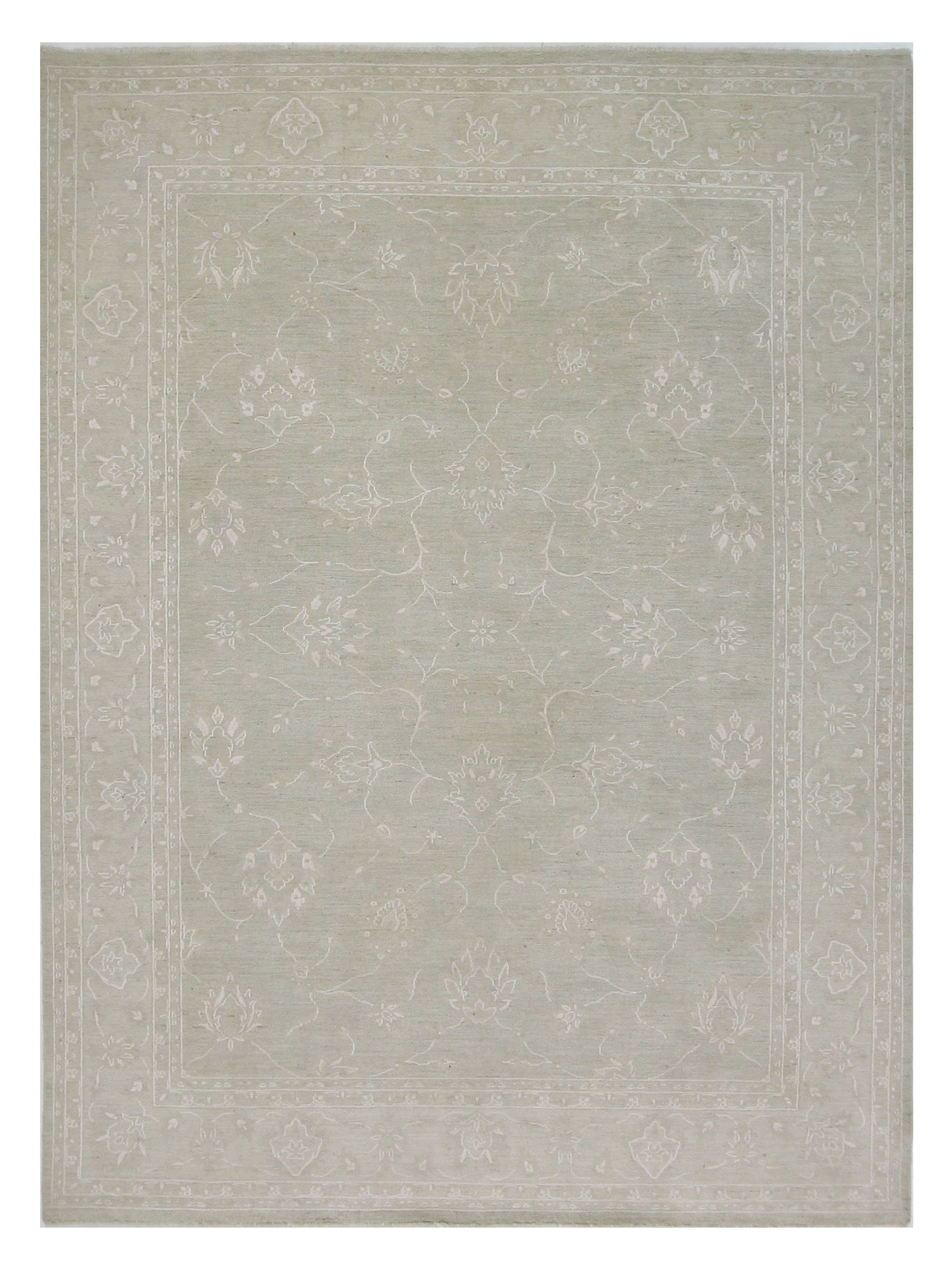 Ziegler Hand Knotted Lt.Green 9x12