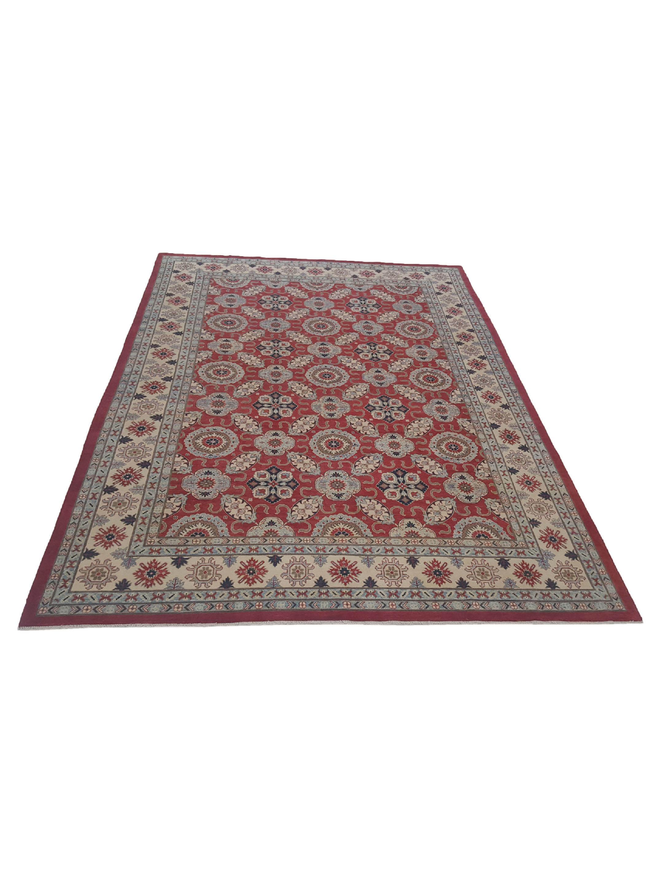 Kazak Hand Knotted Red 10x14 - Image 2 of 6