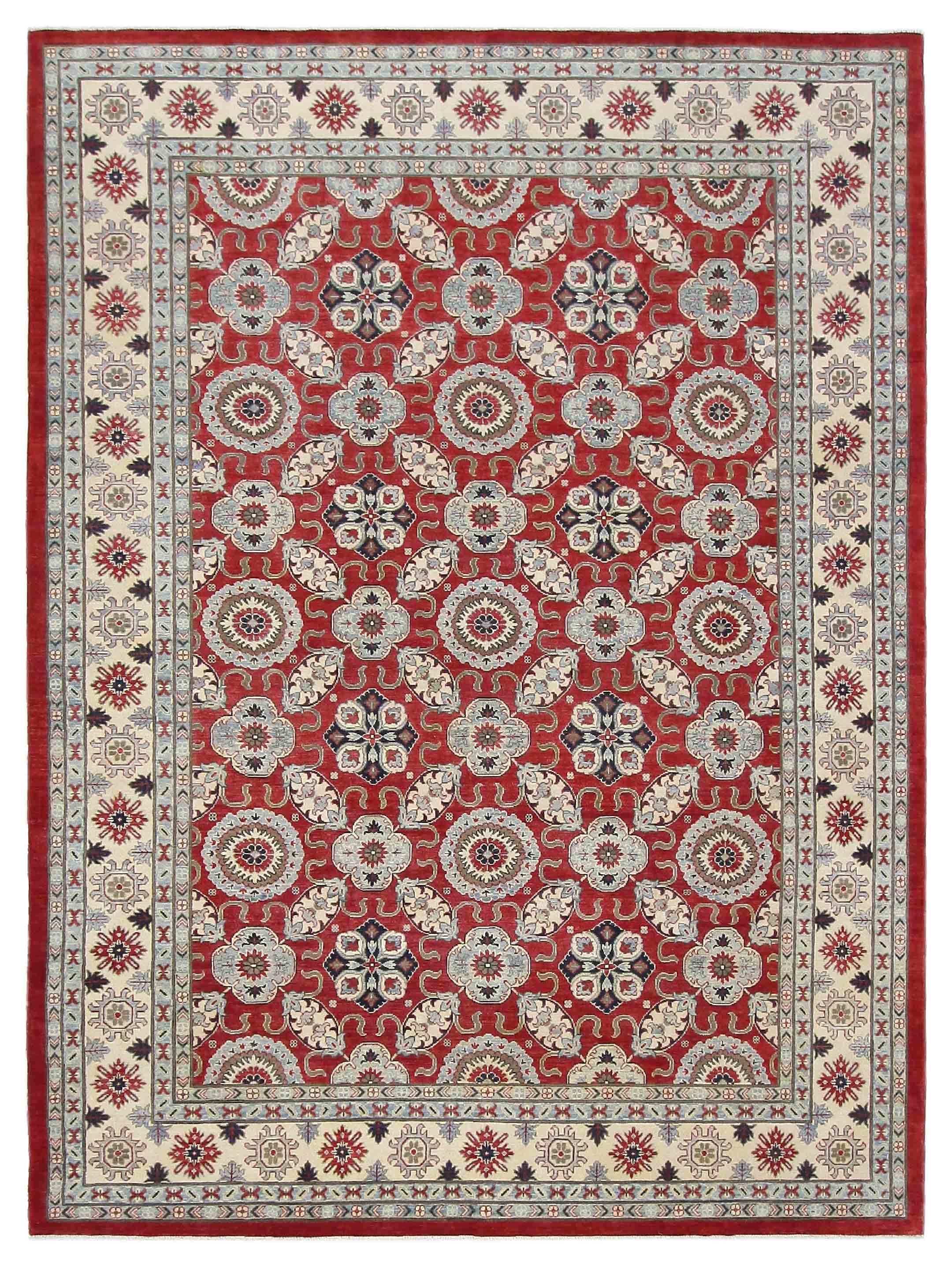 Kazak Hand Knotted Red 10x14