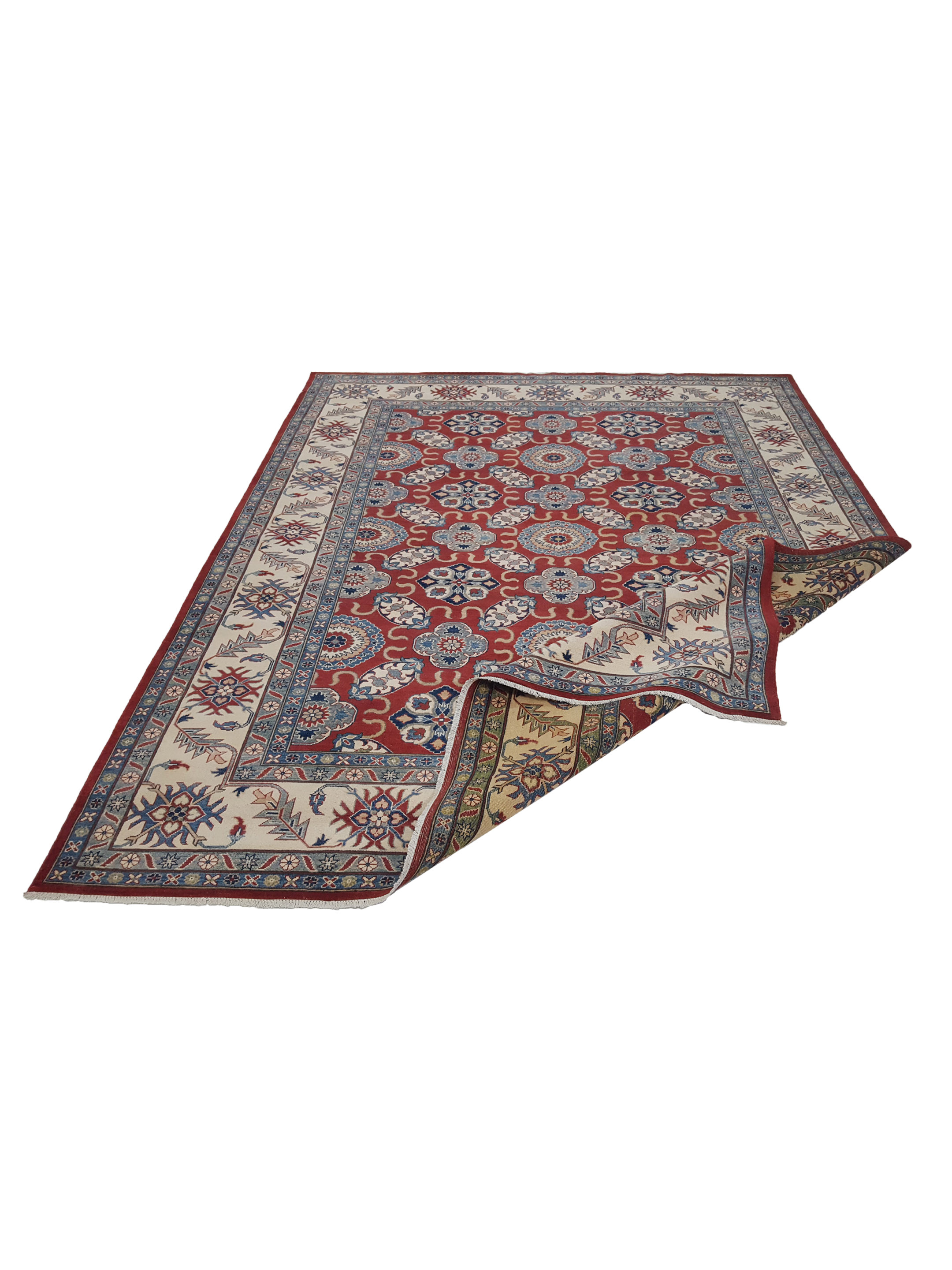 Kazak Hand Knotted Red 9x12 - Image 3 of 7