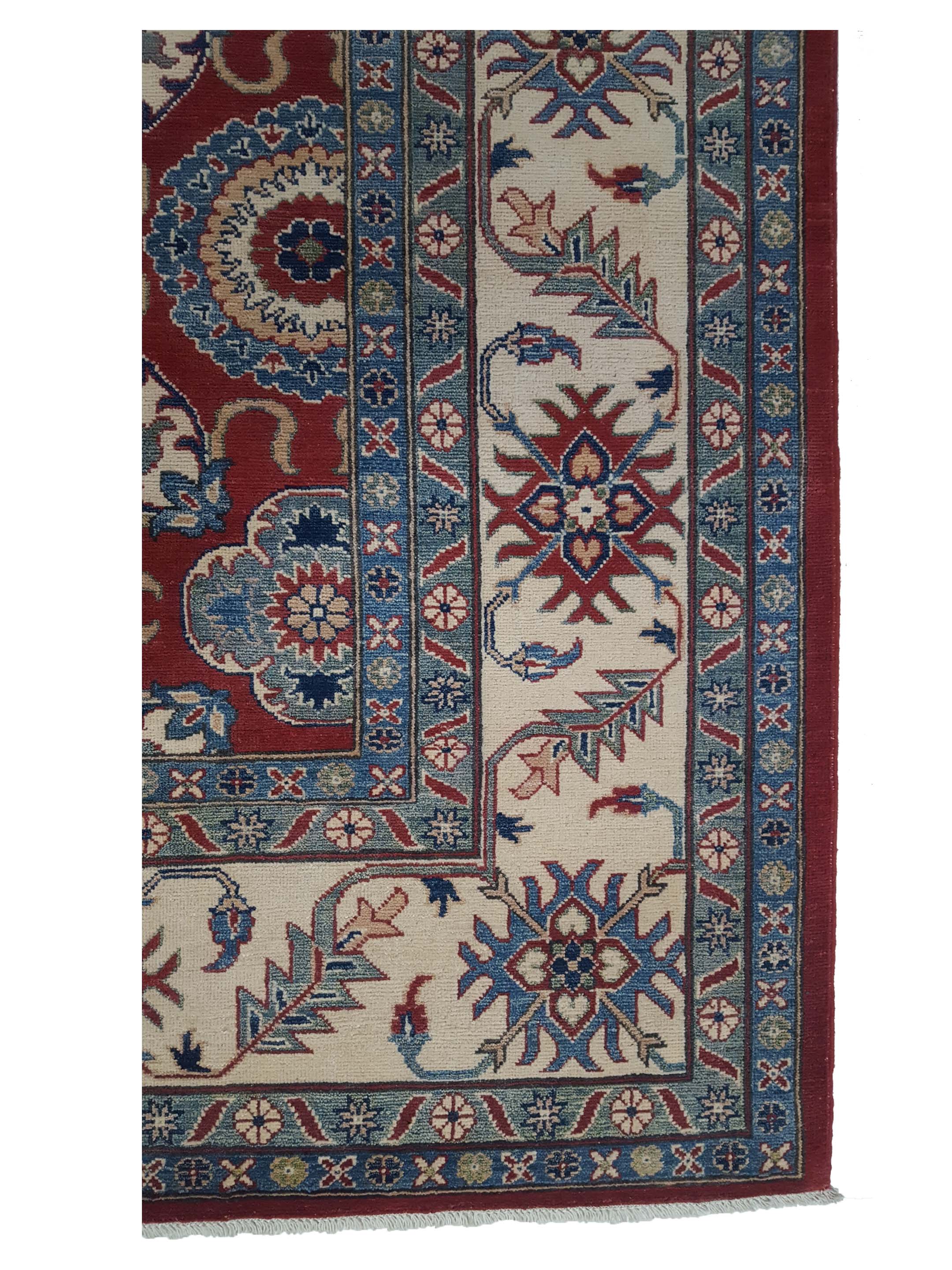 Kazak Hand Knotted Red 9x12 - Image 4 of 7