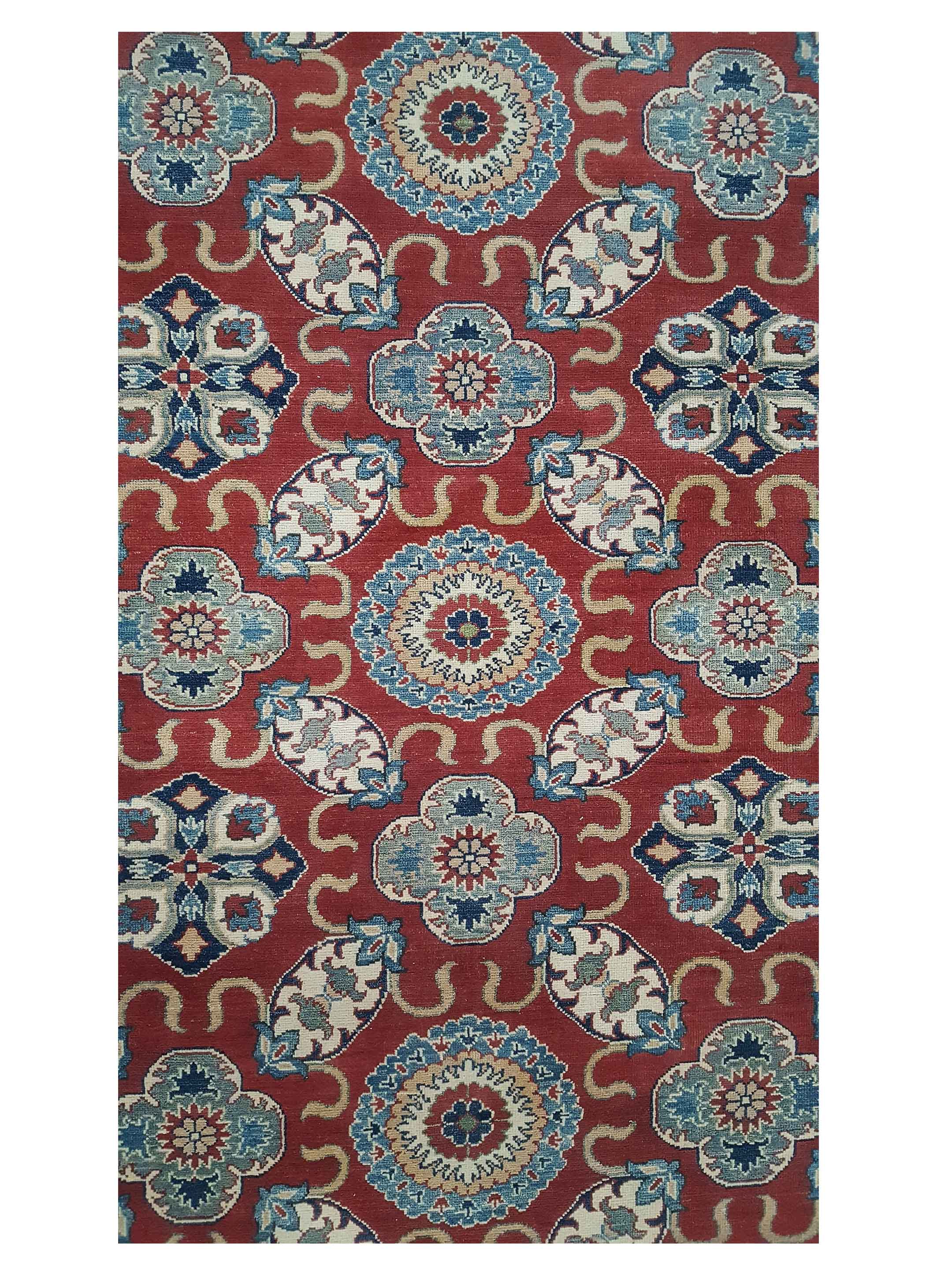 Kazak Hand Knotted Red 9x12 - Image 5 of 7