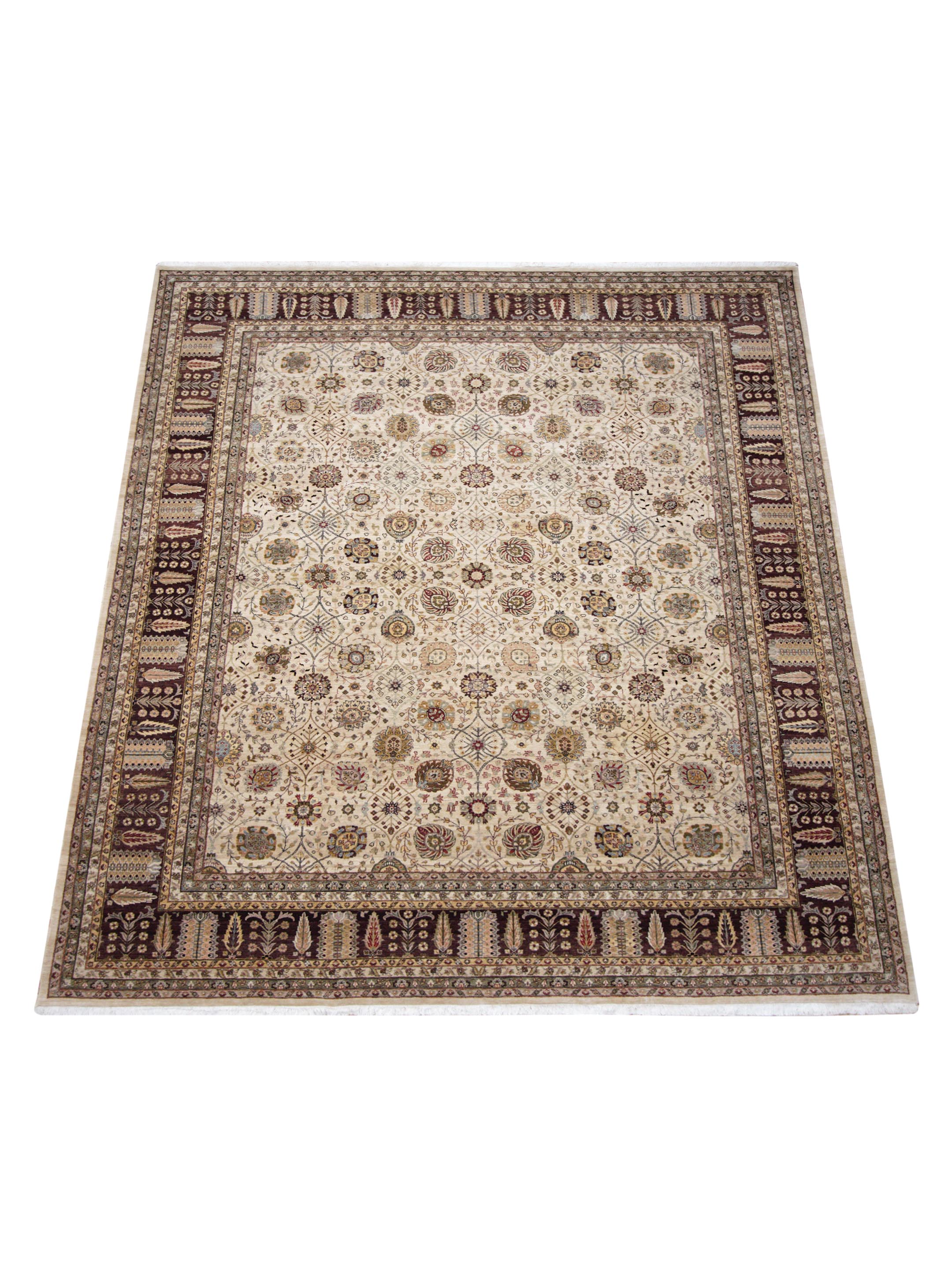 Crown Hand Knotted Beige 12x15 - Image 2 of 5