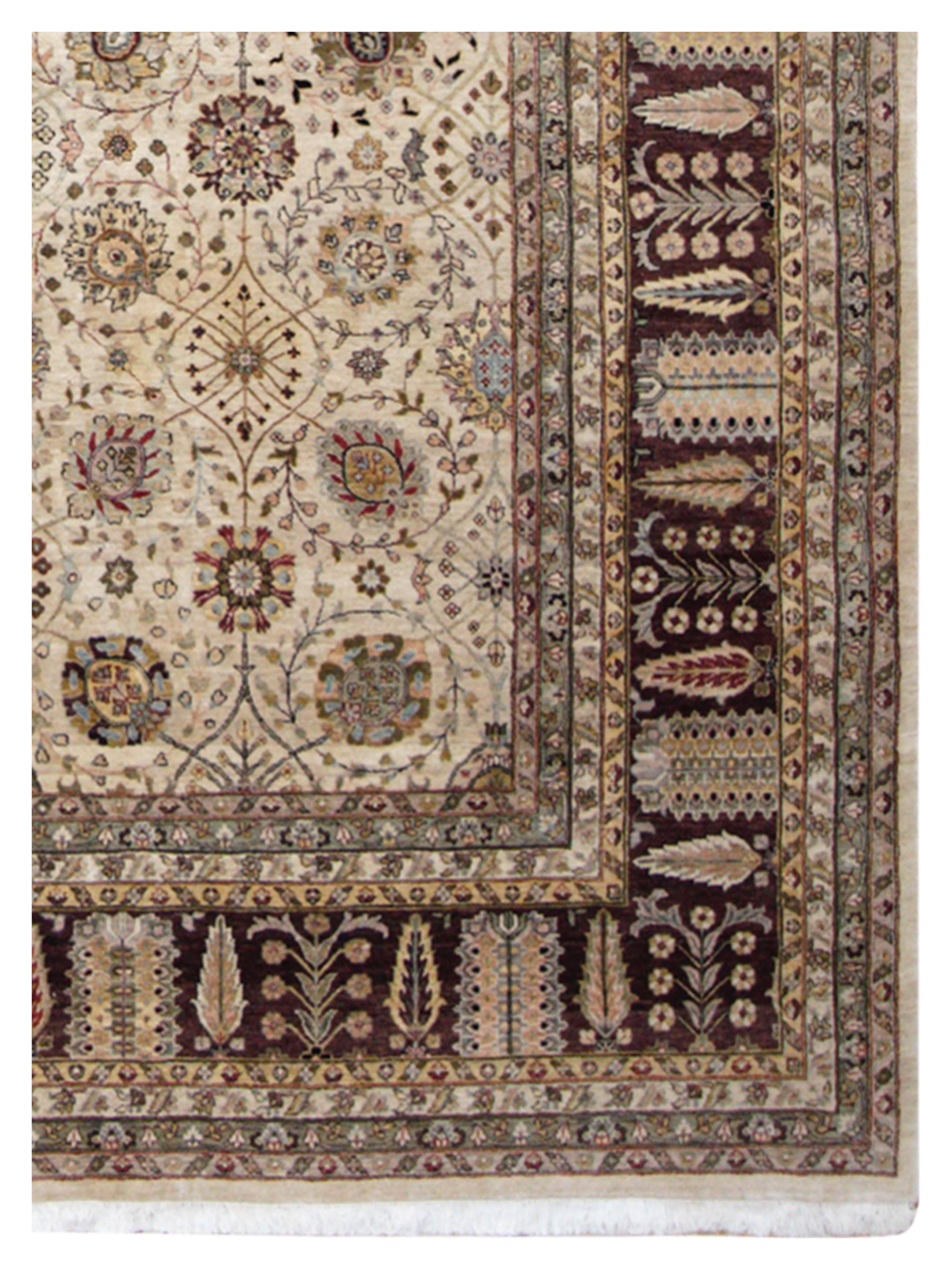 Crown Hand Knotted Beige 12x15 - Image 3 of 5