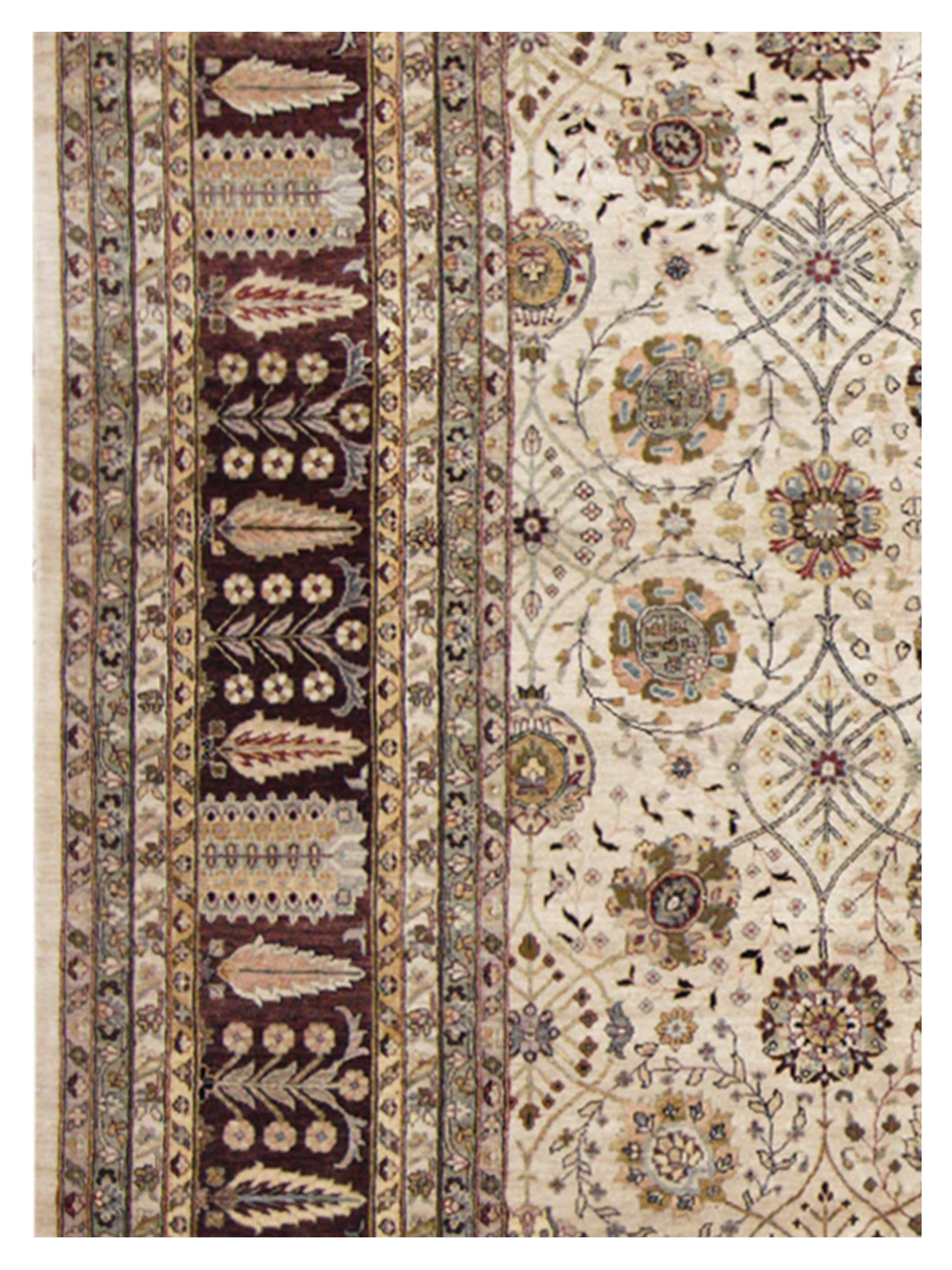 Crown Hand Knotted Beige 12x15 - Image 4 of 5