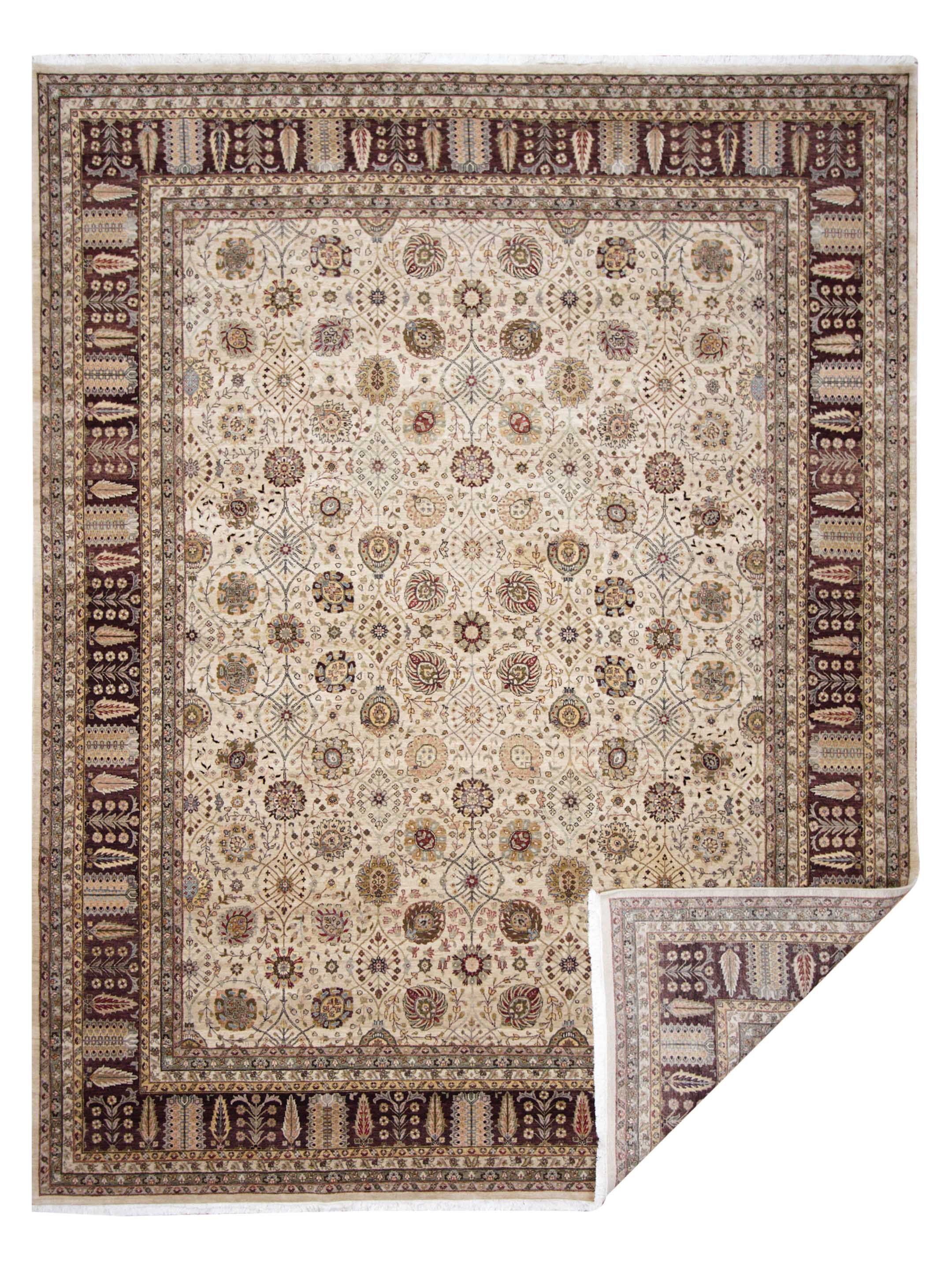 Crown Hand Knotted Beige 12x15 - Image 5 of 5
