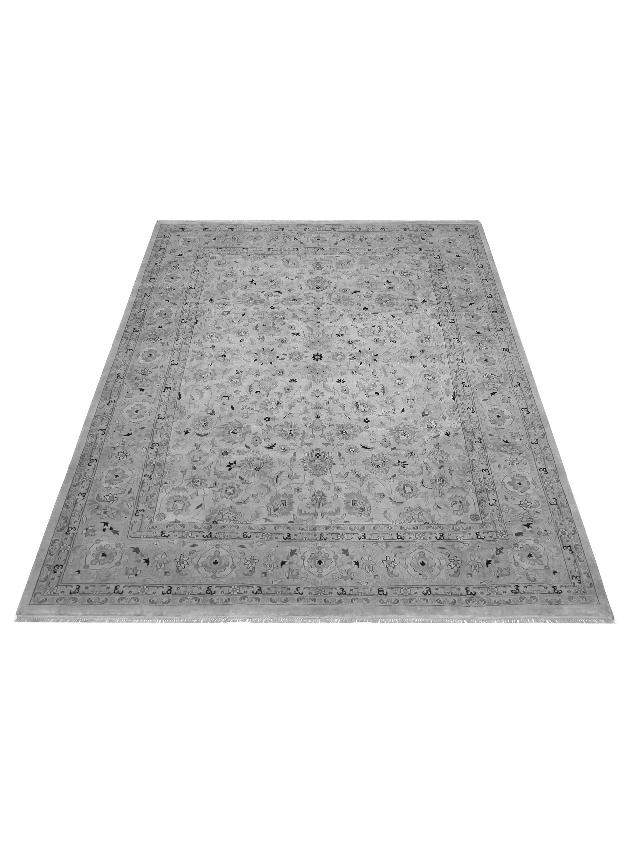 Classic Hand Knotted Grey 9x12 - Image 2 of 6