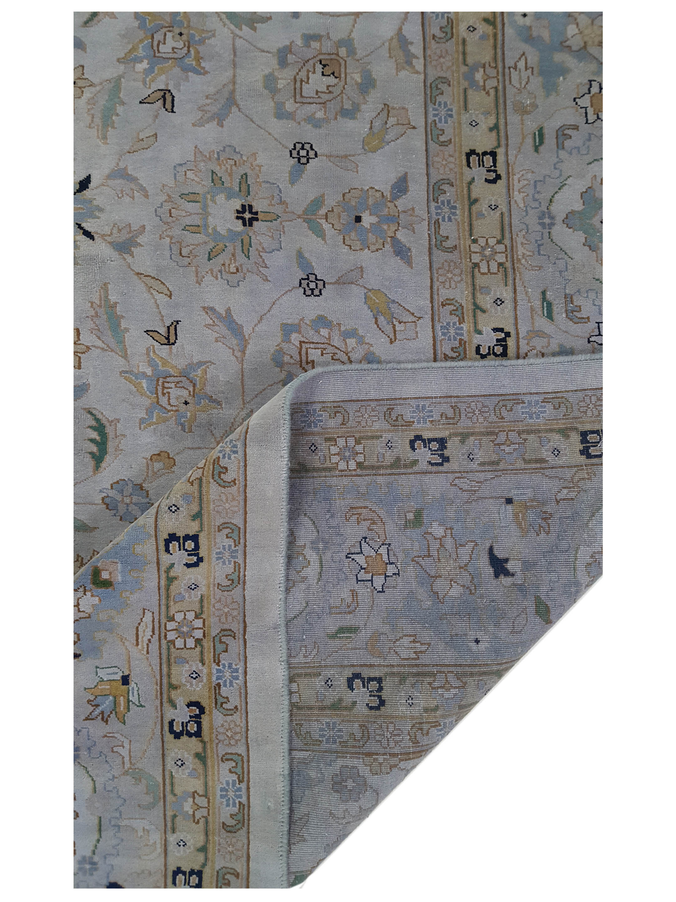 Classic Hand Knotted Grey 9x12 - Image 6 of 6