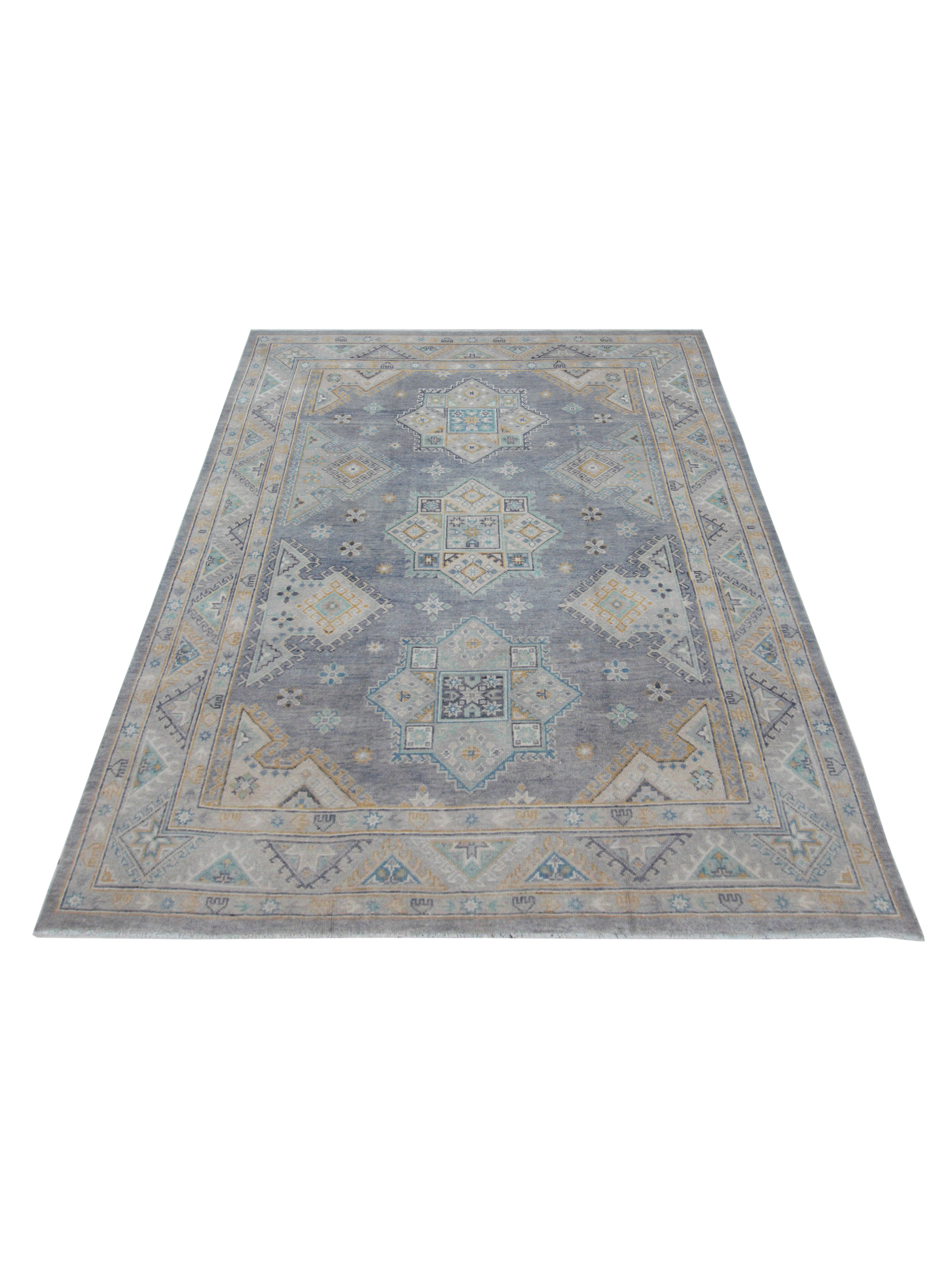 Ushak Hand Knotted Grey 9x12 - Image 2 of 5