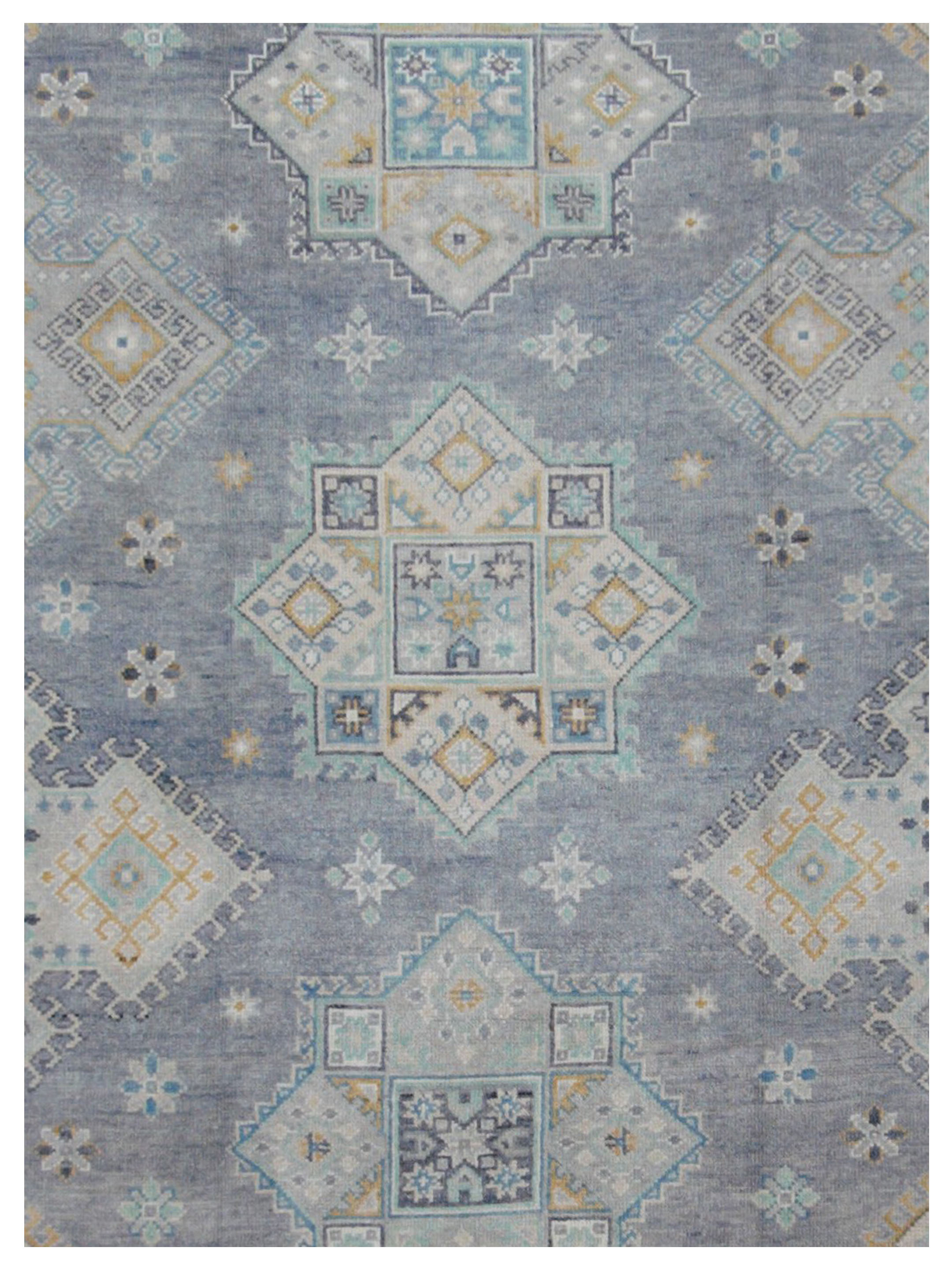 Ushak Hand Knotted Grey 9x12 - Image 3 of 5