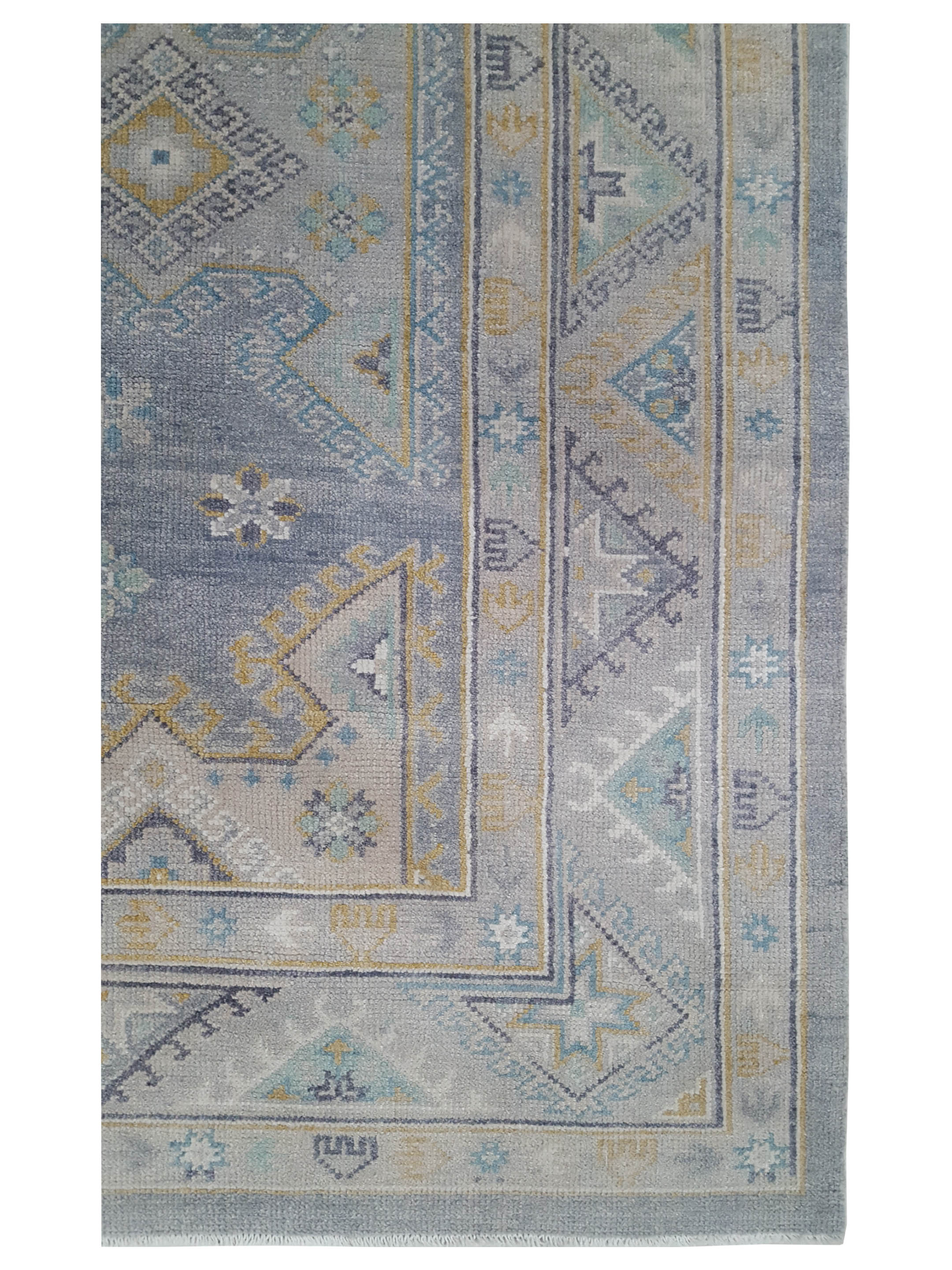 Ushak Hand Knotted Grey 9x12 - Image 5 of 5