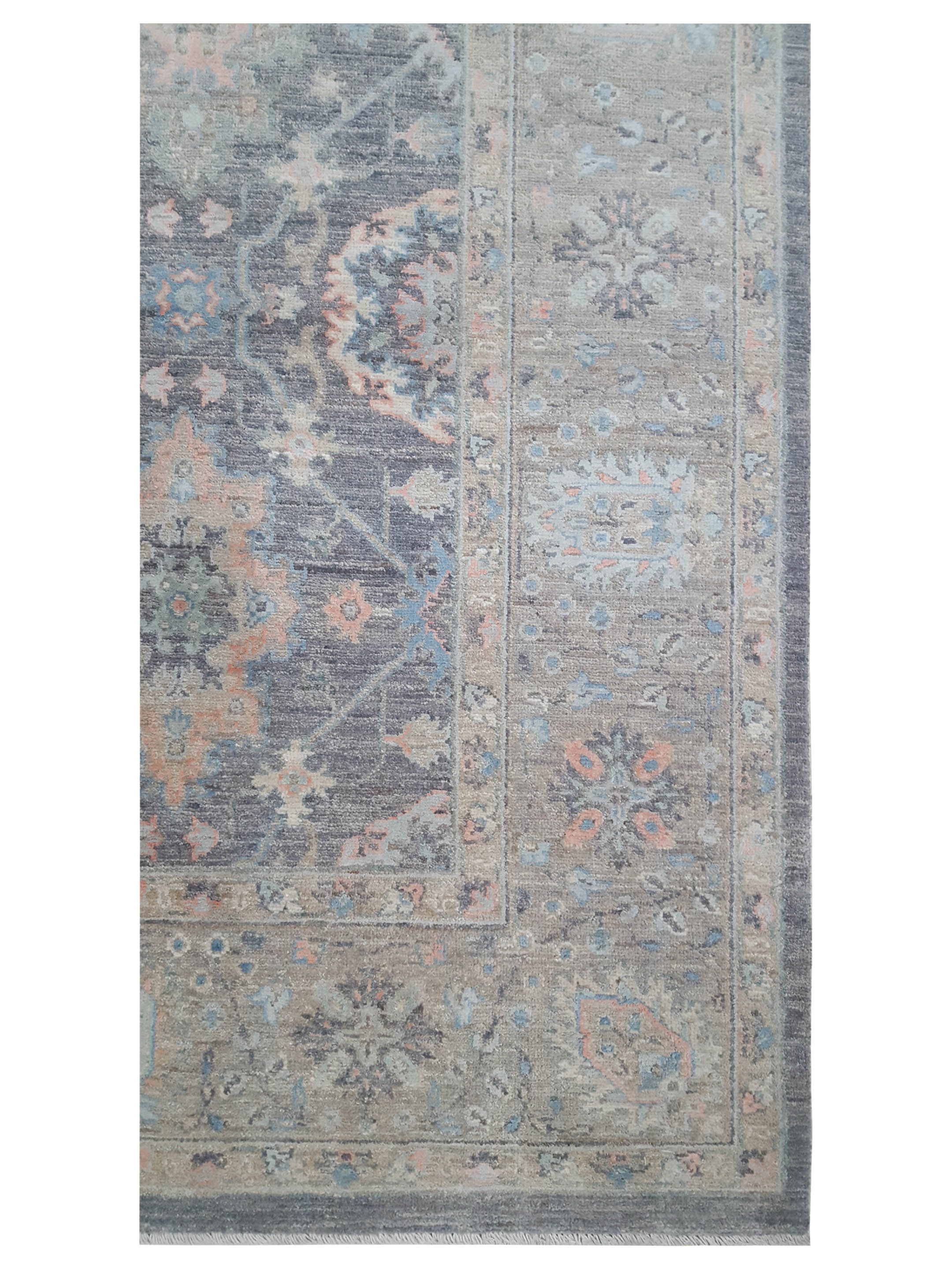 Ziegler Silk Route Hand Knotted Grey 9x12 - Image 4 of 5