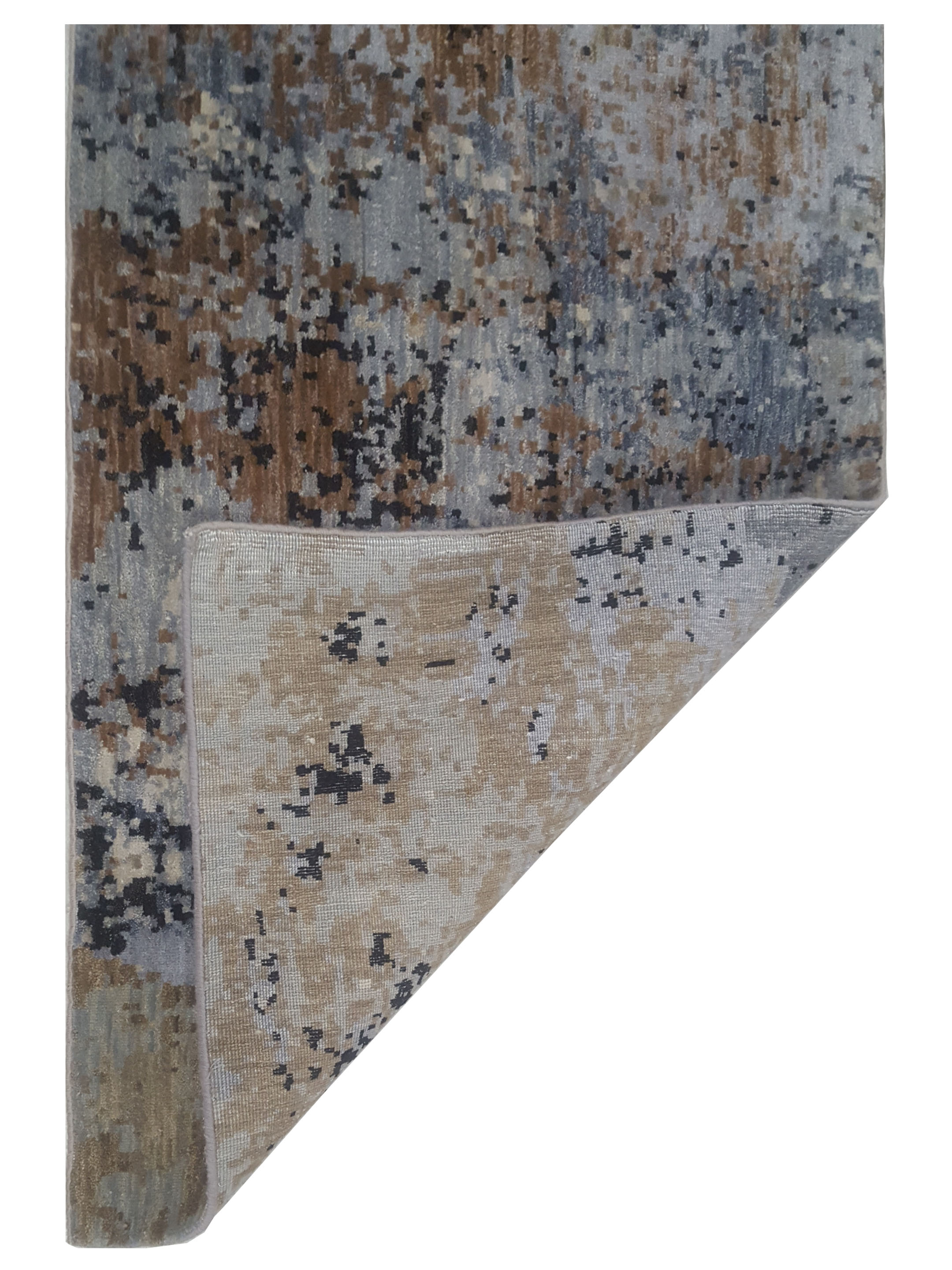 Galaxy Hand Knotted Brown 2.6x9 - Image 5 of 5