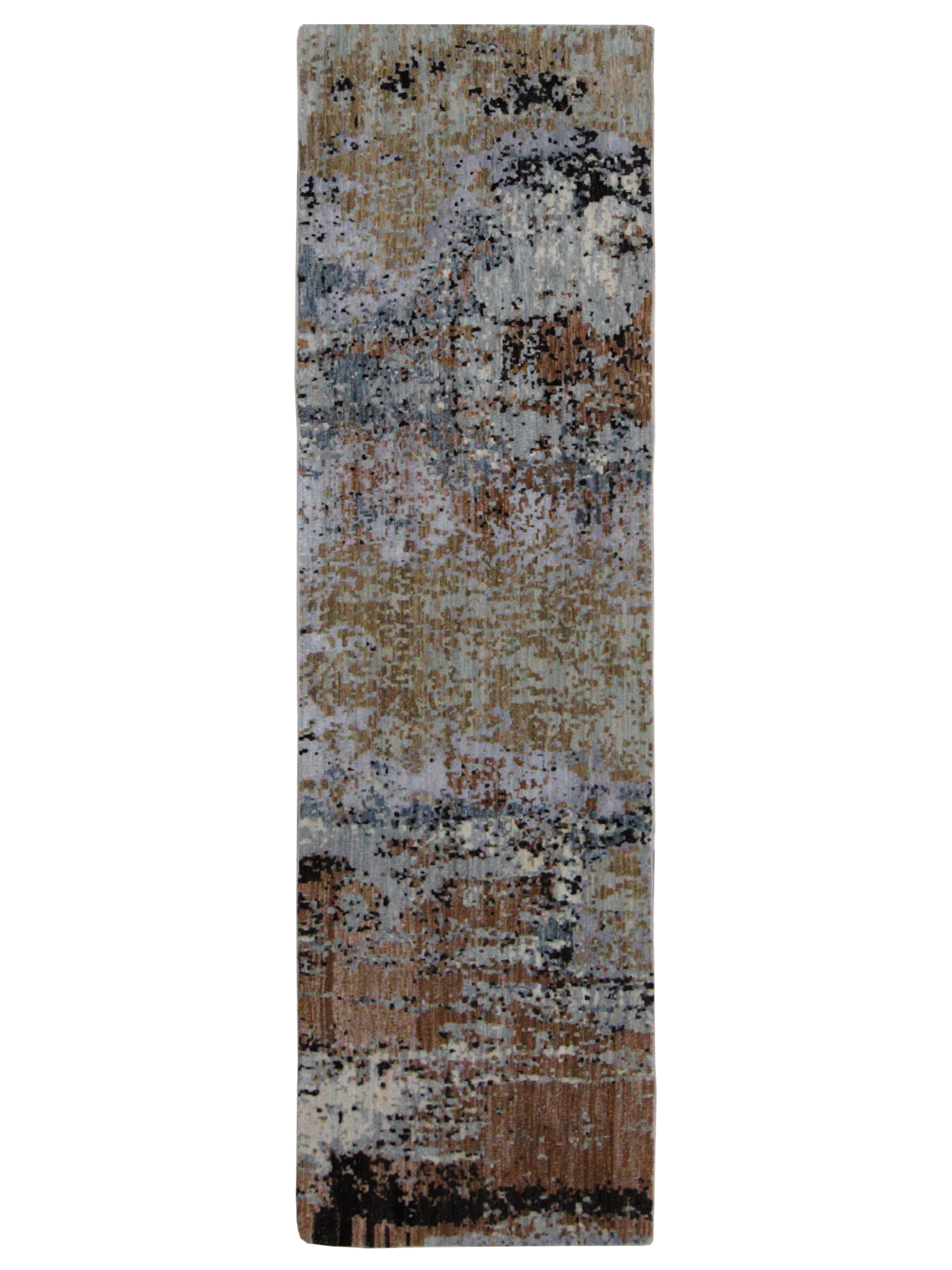 Galaxy Hand Knotted Brown 2.6x9