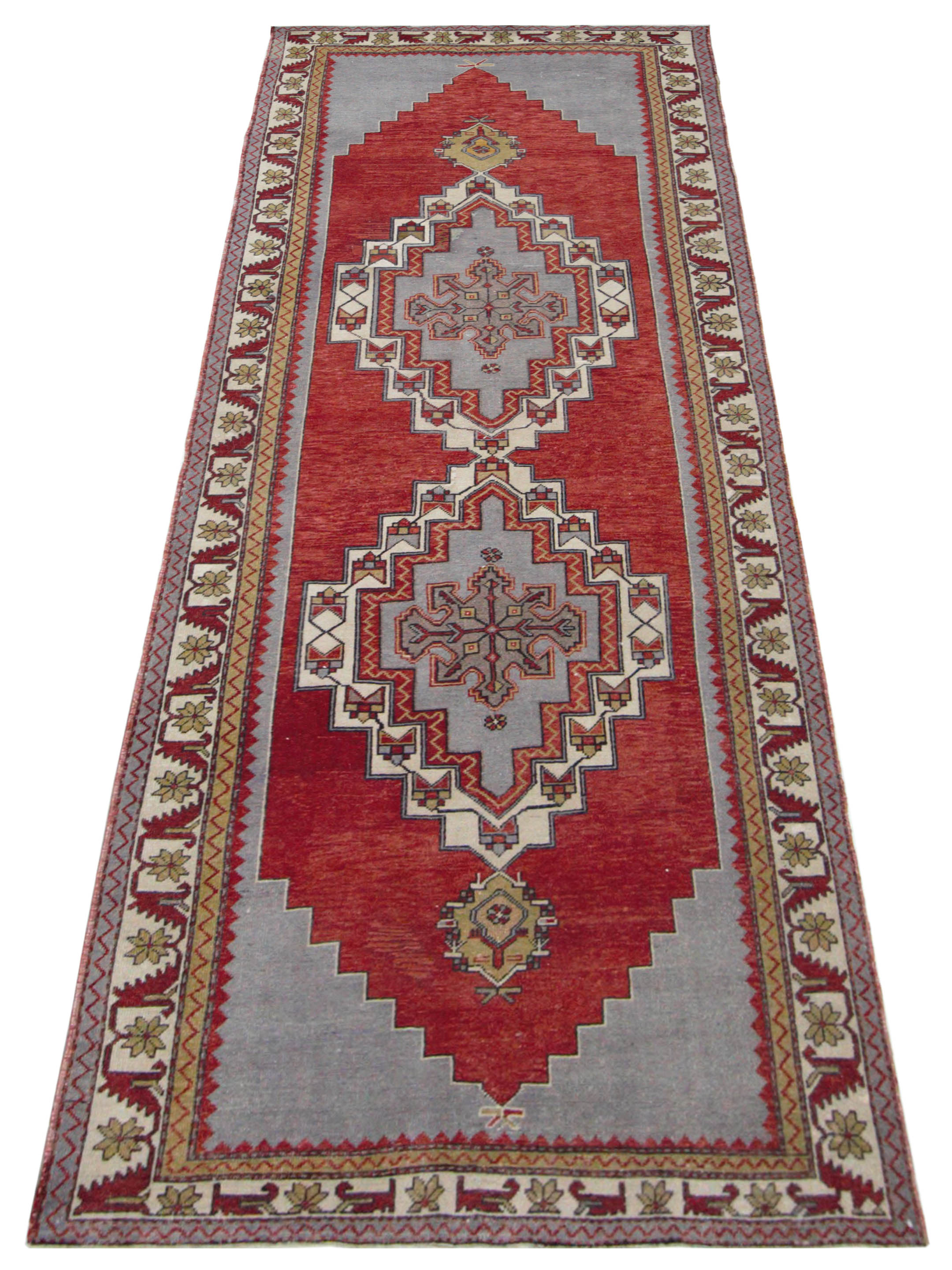 Anatolian Hand Knotted Burgundy 5x13 - Image 2 of 5