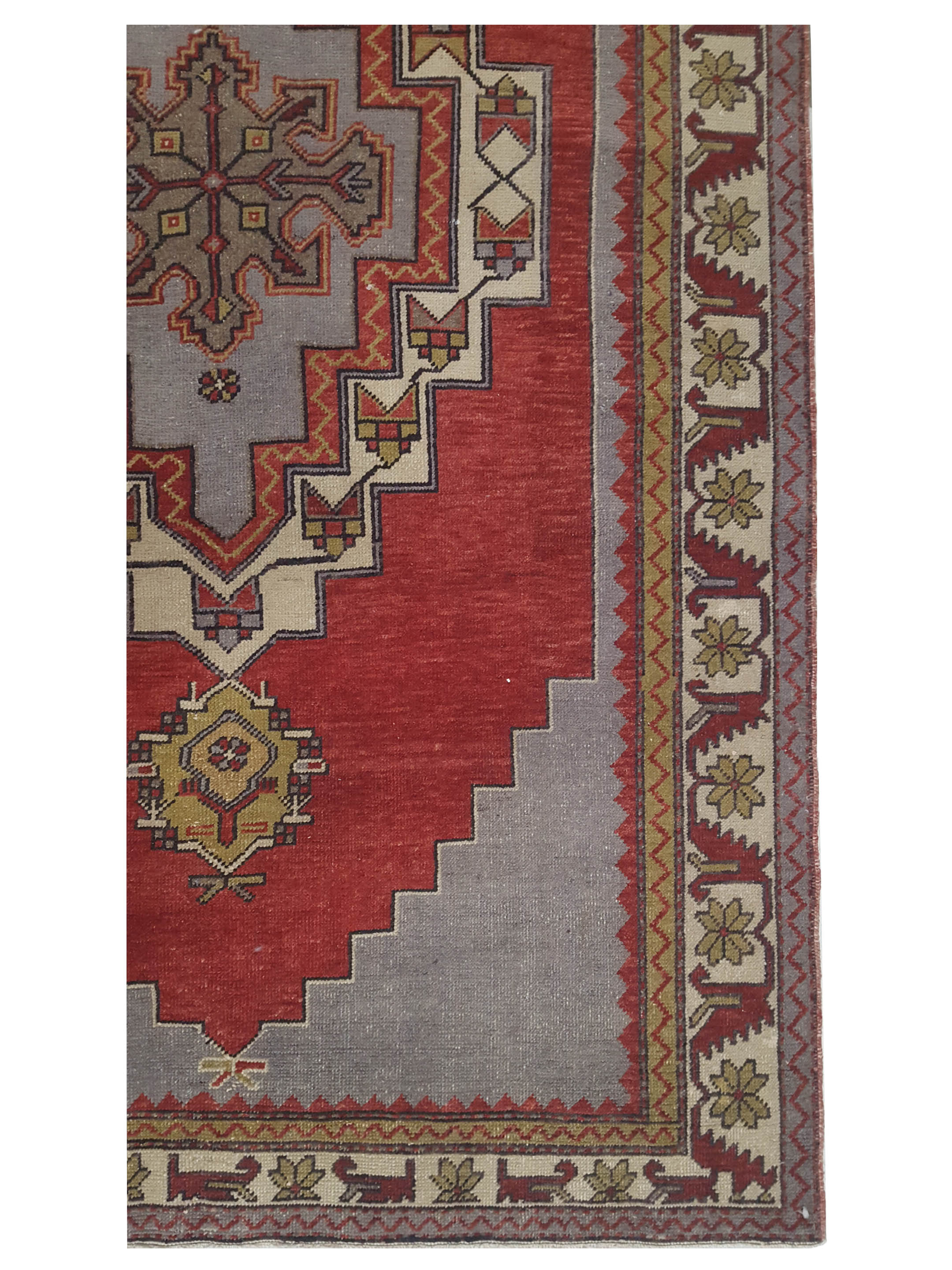 Anatolian Hand Knotted Burgundy 5x13 - Image 4 of 5